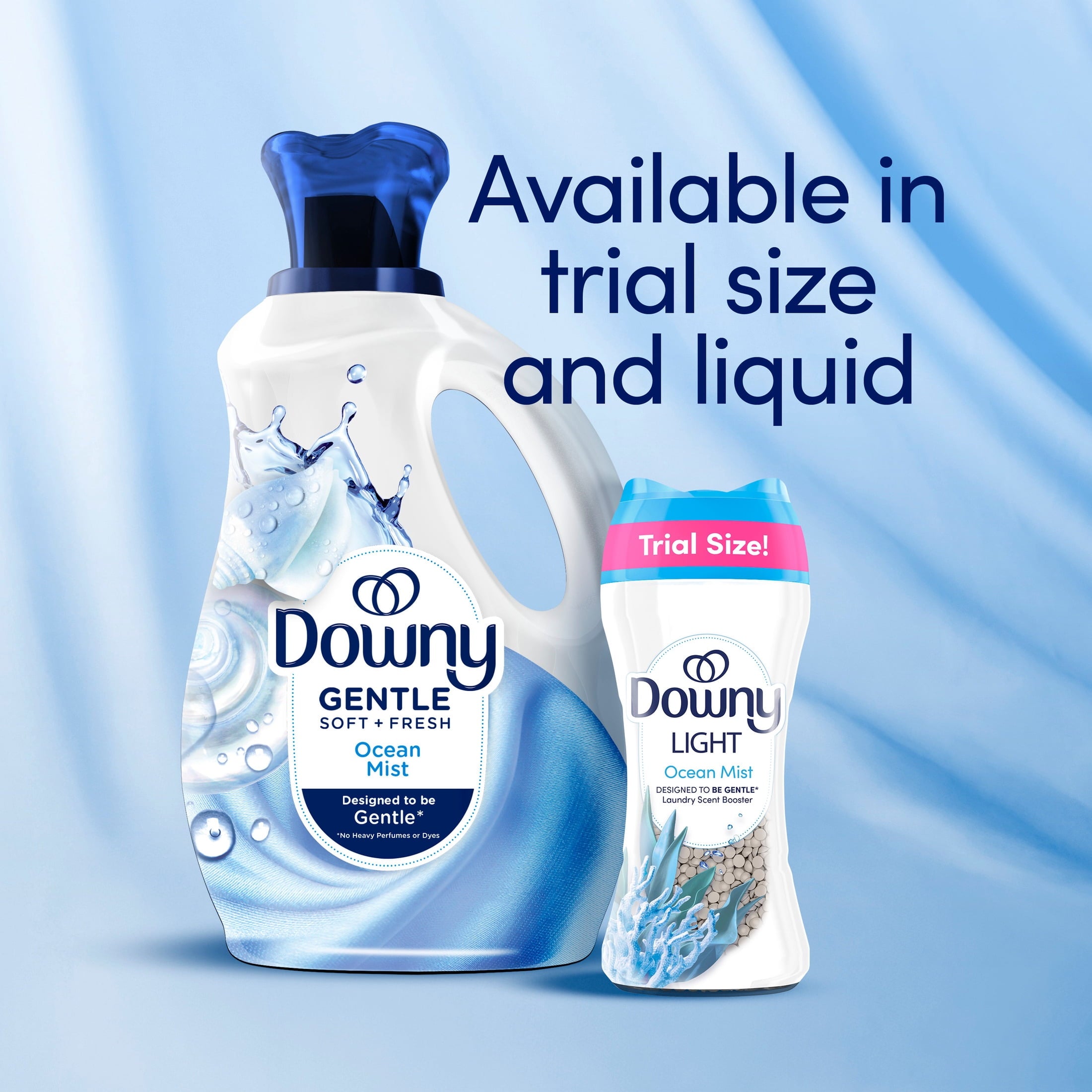 Downy Laundry Scent Beads - Light In-Wash Scent Booster, No Heavy Perfumes, Ocean Mist Scent, 30.1 oz