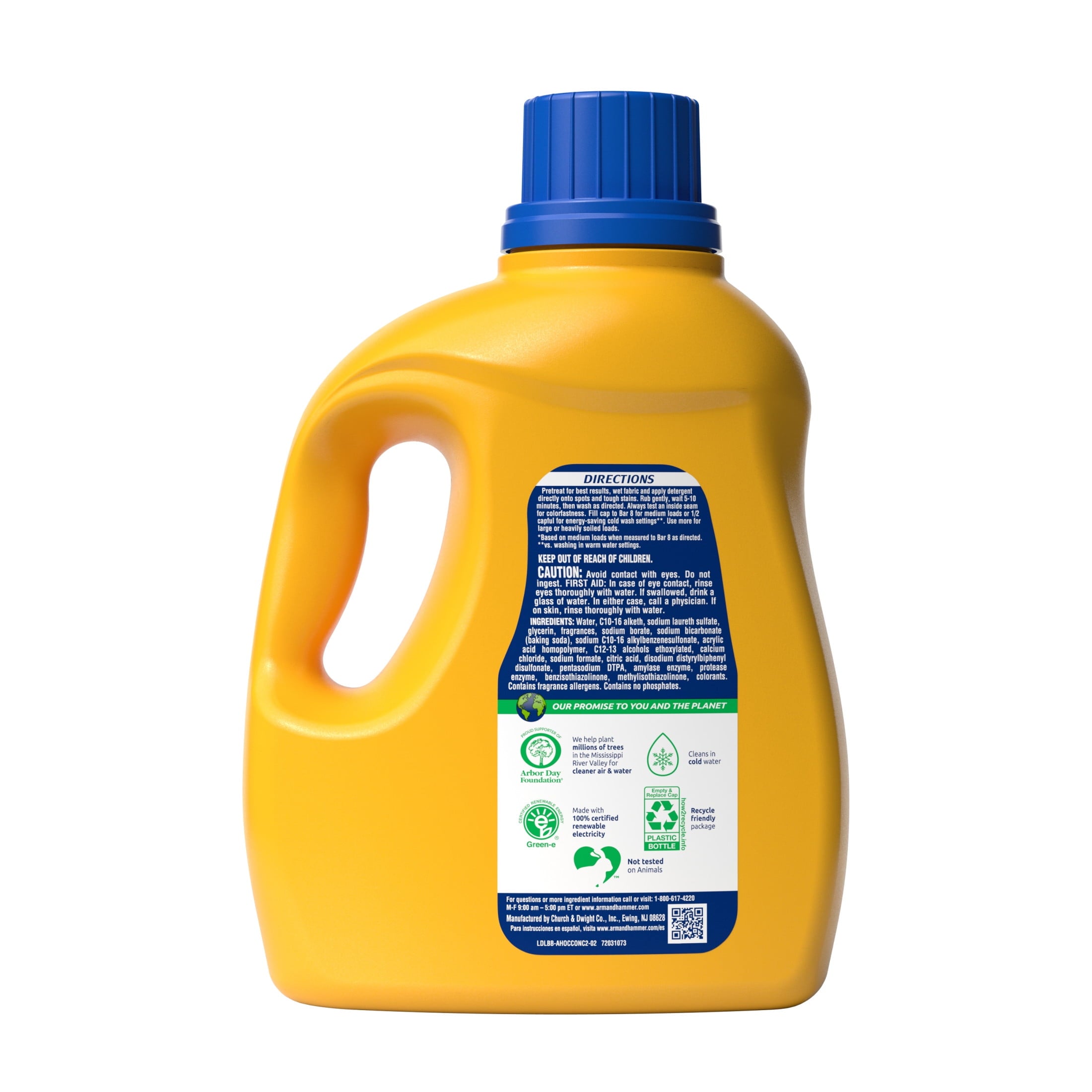 ARM & HAMMER Plus OxiClean Clean Meadow - 77 Loads Liquid Laundry Detergent, 100.5 fl oz