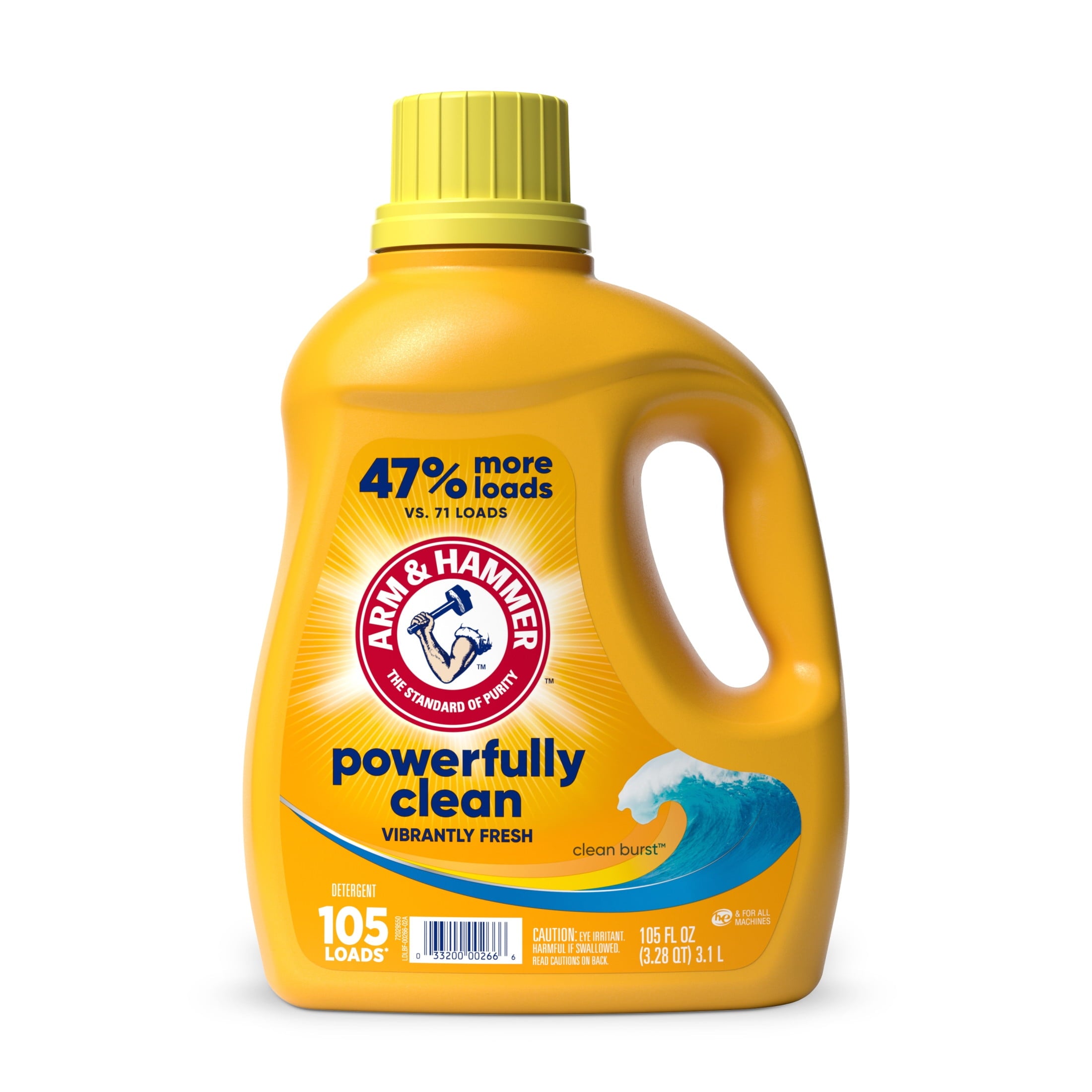 ARM & HAMMER Clean Burst - 105 Loads Liquid Laundry Detergent, 105 fl oz
