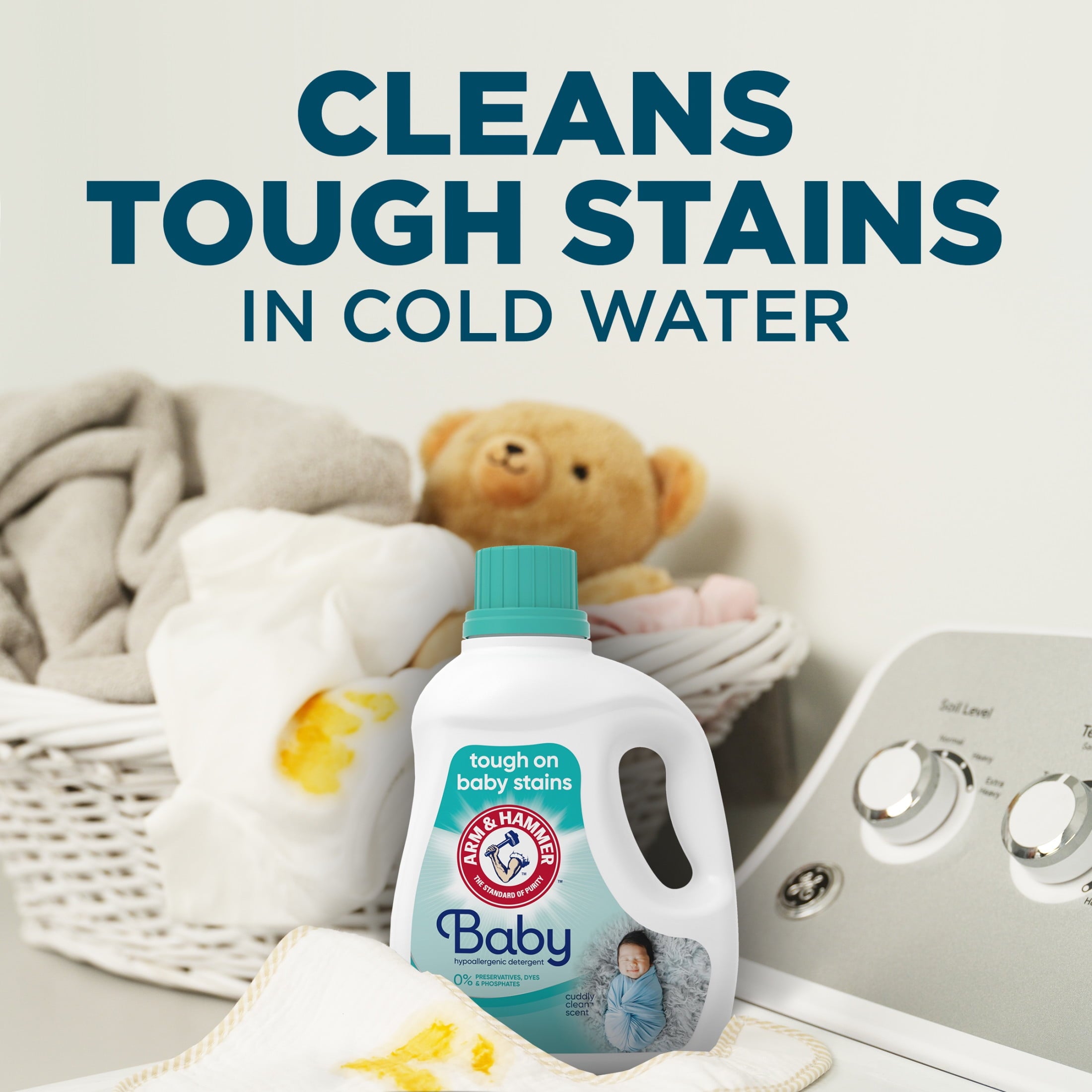 ARM & HAMMER Baby Hypoallergenic Liquid Laundry Detergent - 77 loads 100.5 fl oz