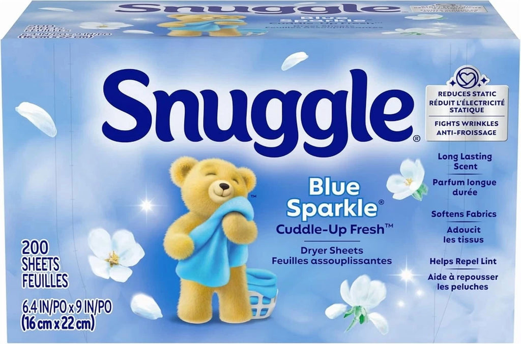 Snuggle Fabric Softener Dryer Sheets - Blue Sparkle, 200 Count