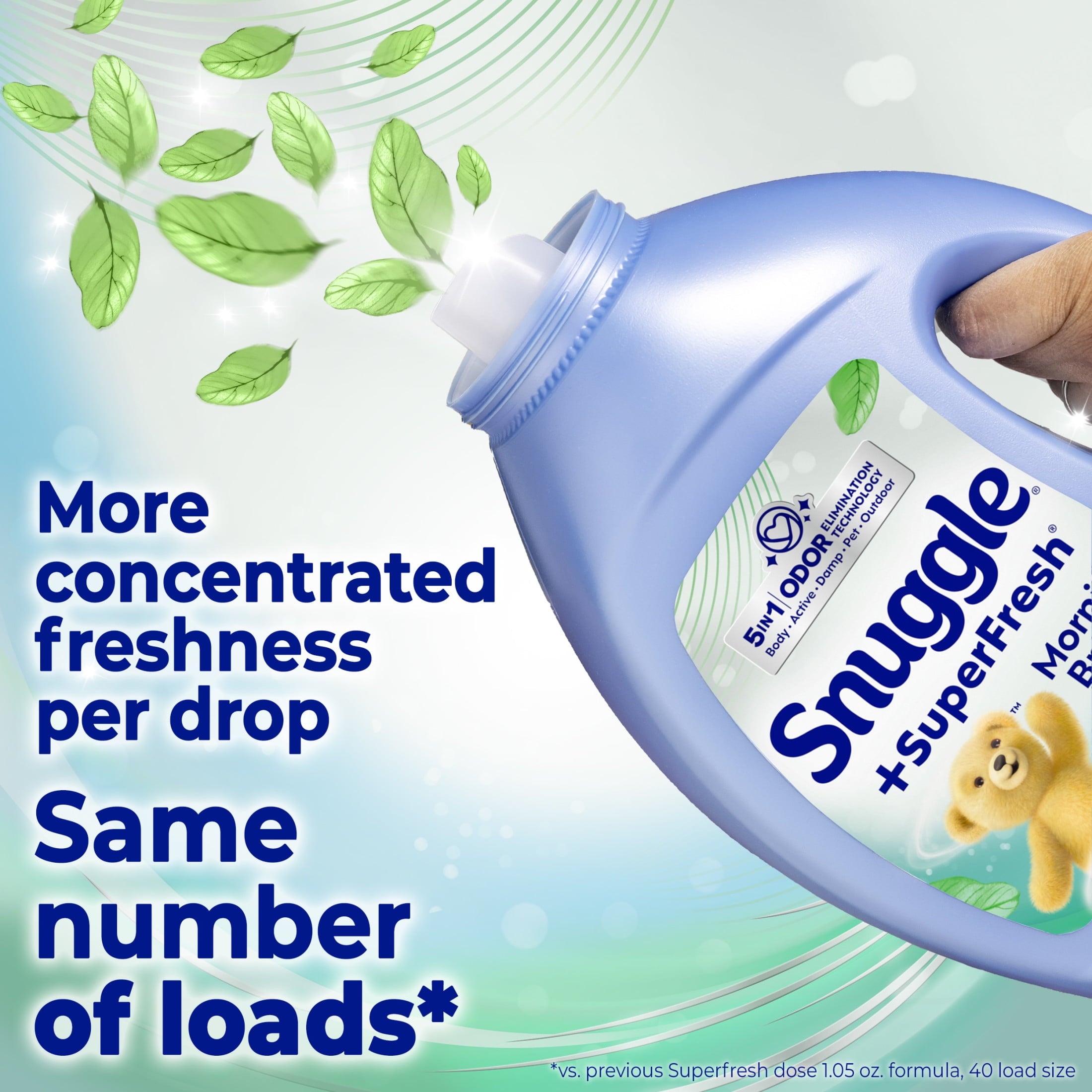 Snuggle SuperFresh Liquid Fabric Softener - Odor Eliminating, Morning Breeze, 40 Loads