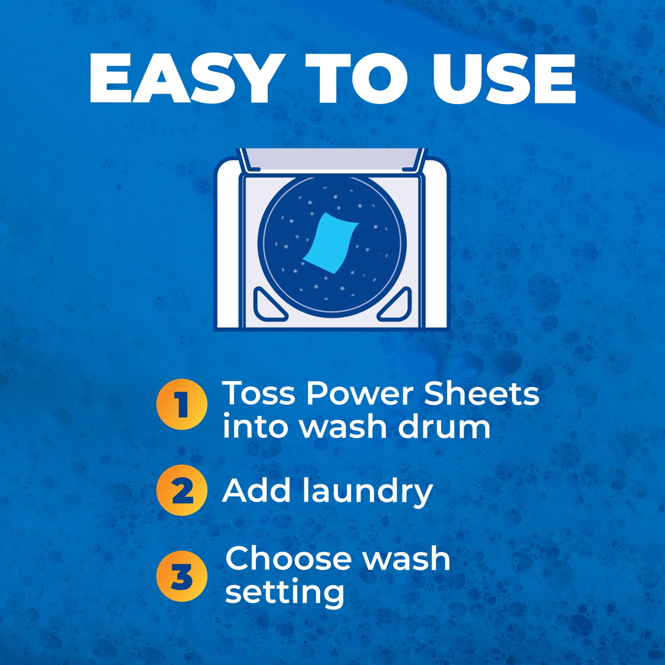 ARM & HAMMER Power Sheets Plus OxiClean Stain Fighters Laundry Detergent - Clean Cotton, 104 Count