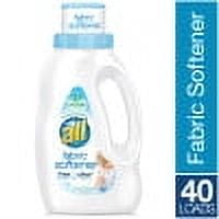all Liquid Fabric Softener for Sensitive Skin - Free Clear, 32 Fluid Ounces, 40 Loads