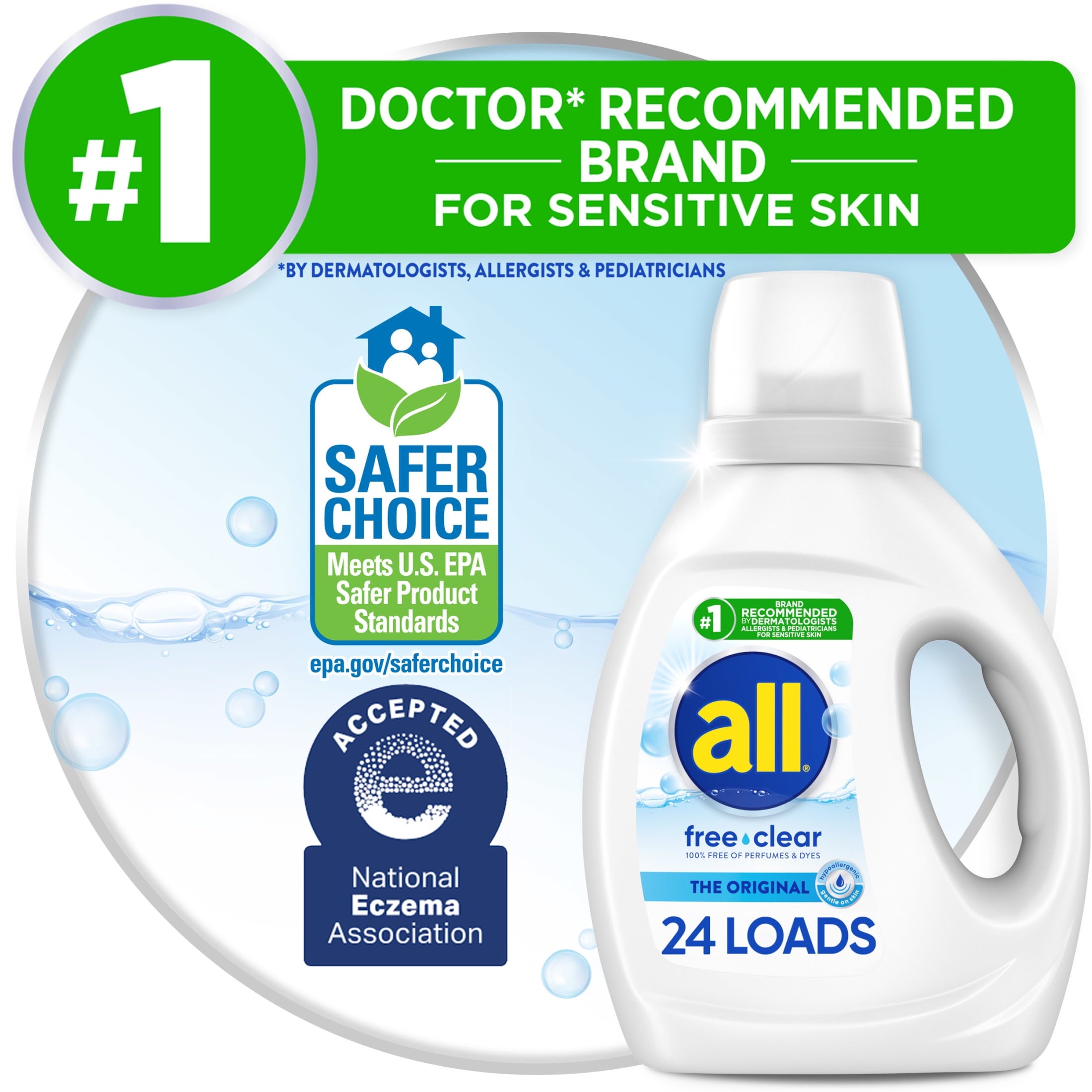 all free clear Liquid Laundry Detergent - 36 oz, 24 Loads