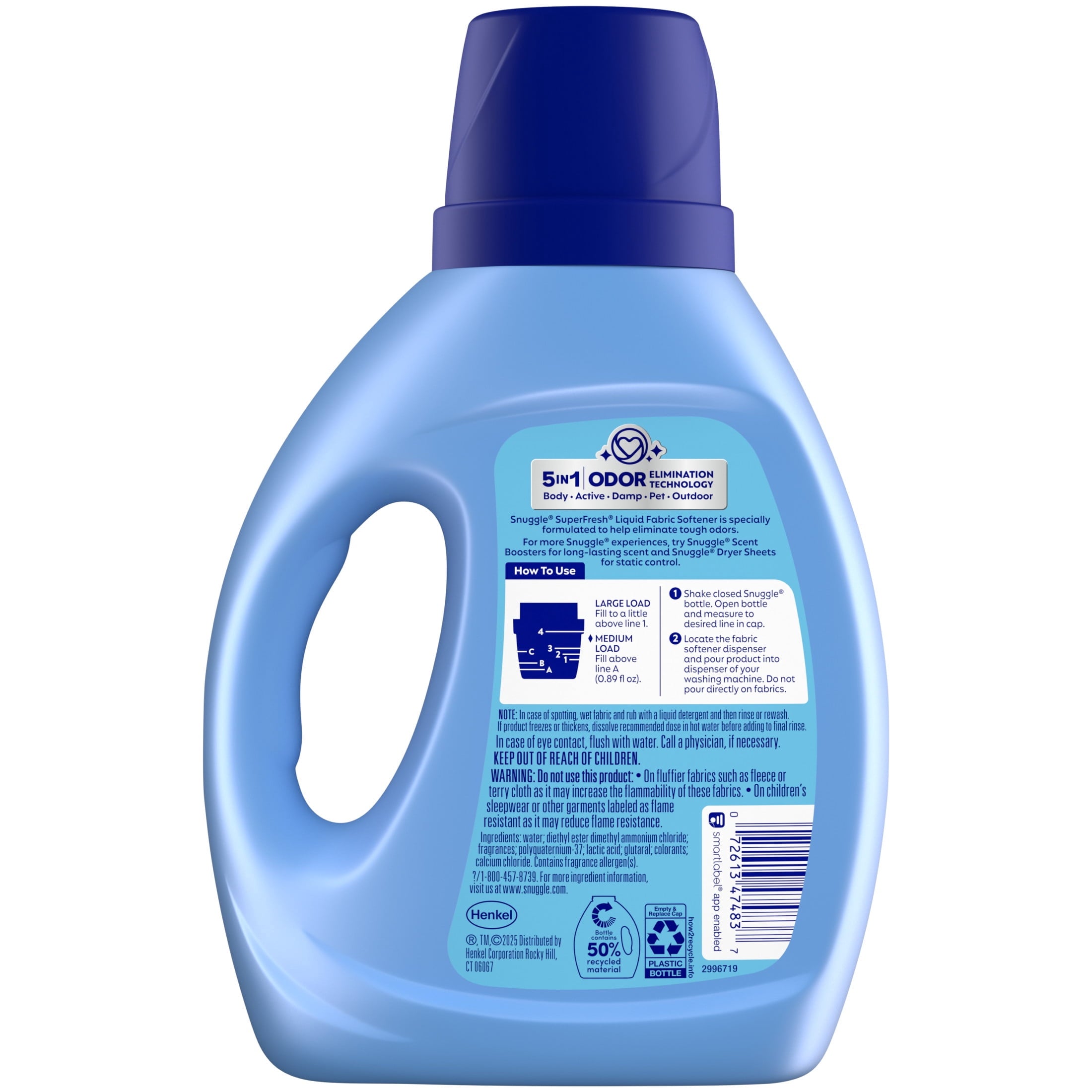 Snuggle SuperFresh Liquid Fabric Softener - Odor Eliminating, Morning Breeze, 40 Loads