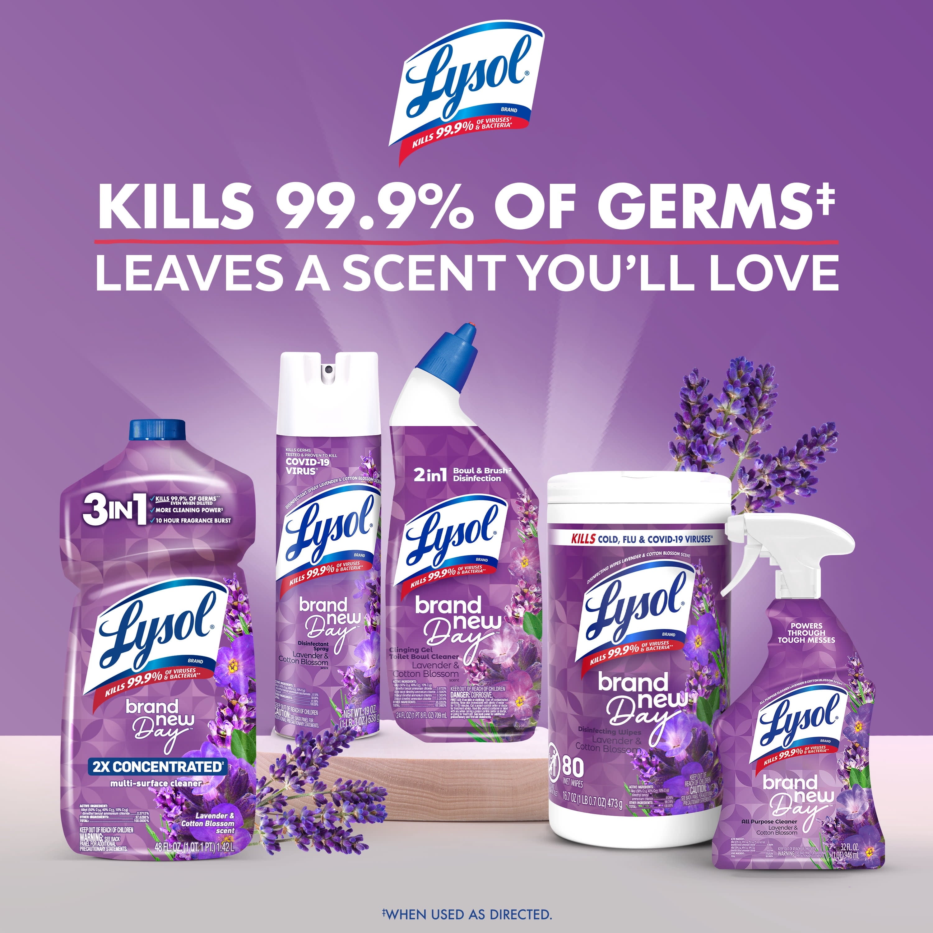 Lysol Disinfecting Wipes - All-Purpose Cleaner, Multi Surface Antibacterial Cleaning Wipes, Cleaning Supplies, Lavender + Mango Scents, 80 Count Each (Pack of 2)