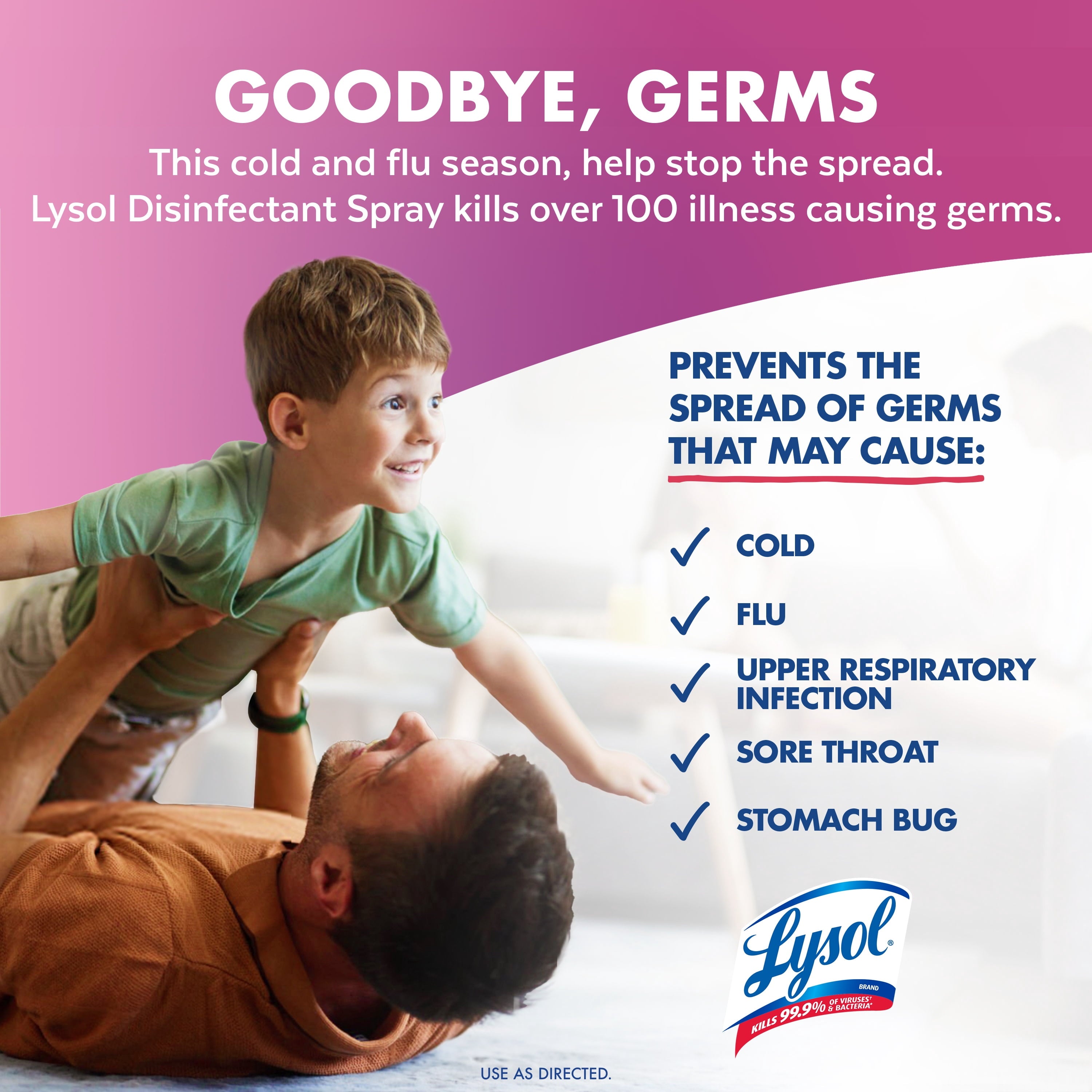 Lysol Disinfectant Spray - Sanitizing and Antibacterial Spray, Deodorizer, Early Morning Breeze, 19 oz (Pack of 2) - 4-Pack