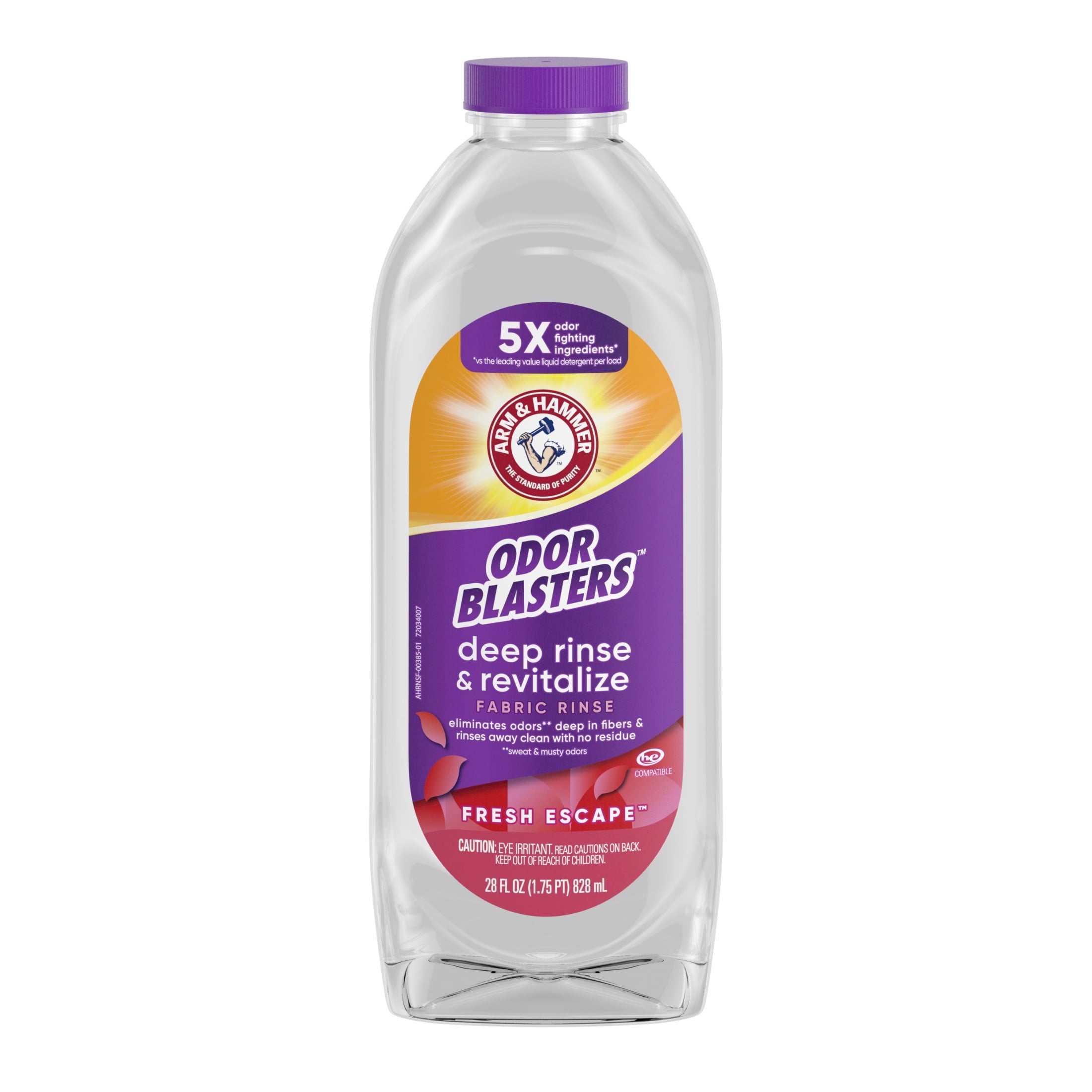 ARM & HAMMER Odor Blasters Deep Rinse and Revitalize Fabric Rinse - Fresh Escape, 28 fl oz - 6-Pack