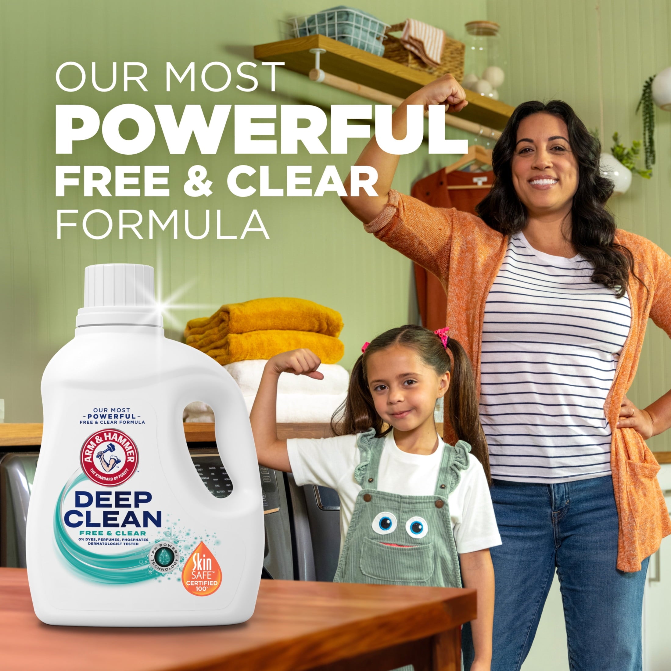 ARM & HAMMER Deep Clean Free & Clear Liquid Laundry Detergent - 75 Fl oz, 50 Loads