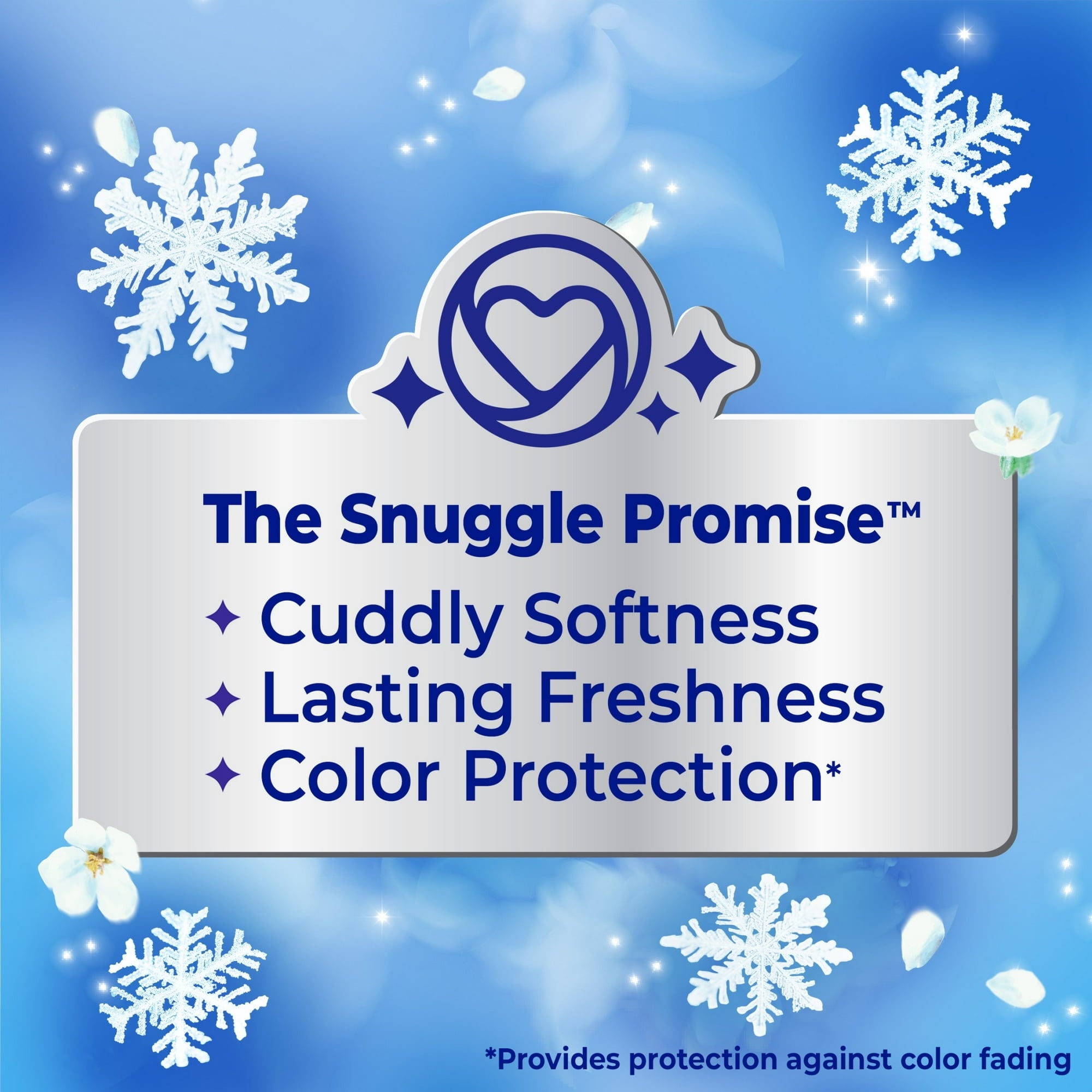 Snuggle Blue Sparkle Liquid Fabric Softener 66 oz - 97 Loads with Microfiber Solid Color Towel by BundleEase