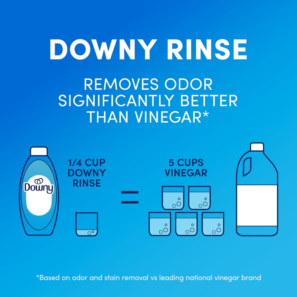 Downy Rinse Out Odor Laundry Rinse - Tackles Tough Odors and Refreshes, Spring Breeze Scent, 36.7 fl oz