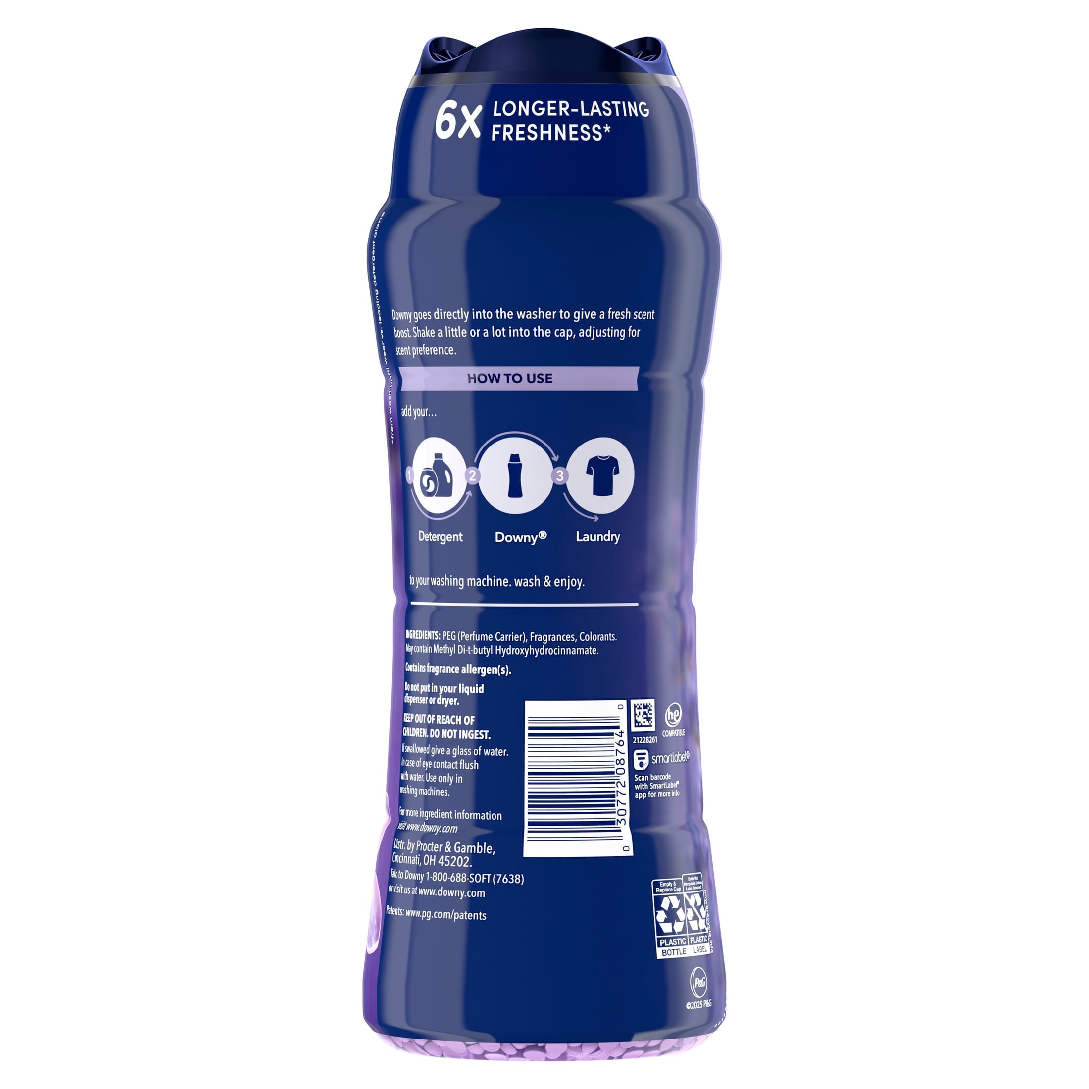 Downy Laundry Scent Beads - In-Wash Scent Booster, Infusions Calm Lavender and Vanilla Bean Scent, 18.2 oz