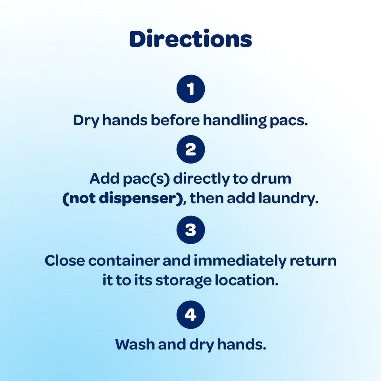 Mighty Pacs Laundry Detergent Pacs - Free Clear for Sensitive Skin, Unscented and Dye Free, 60 Count