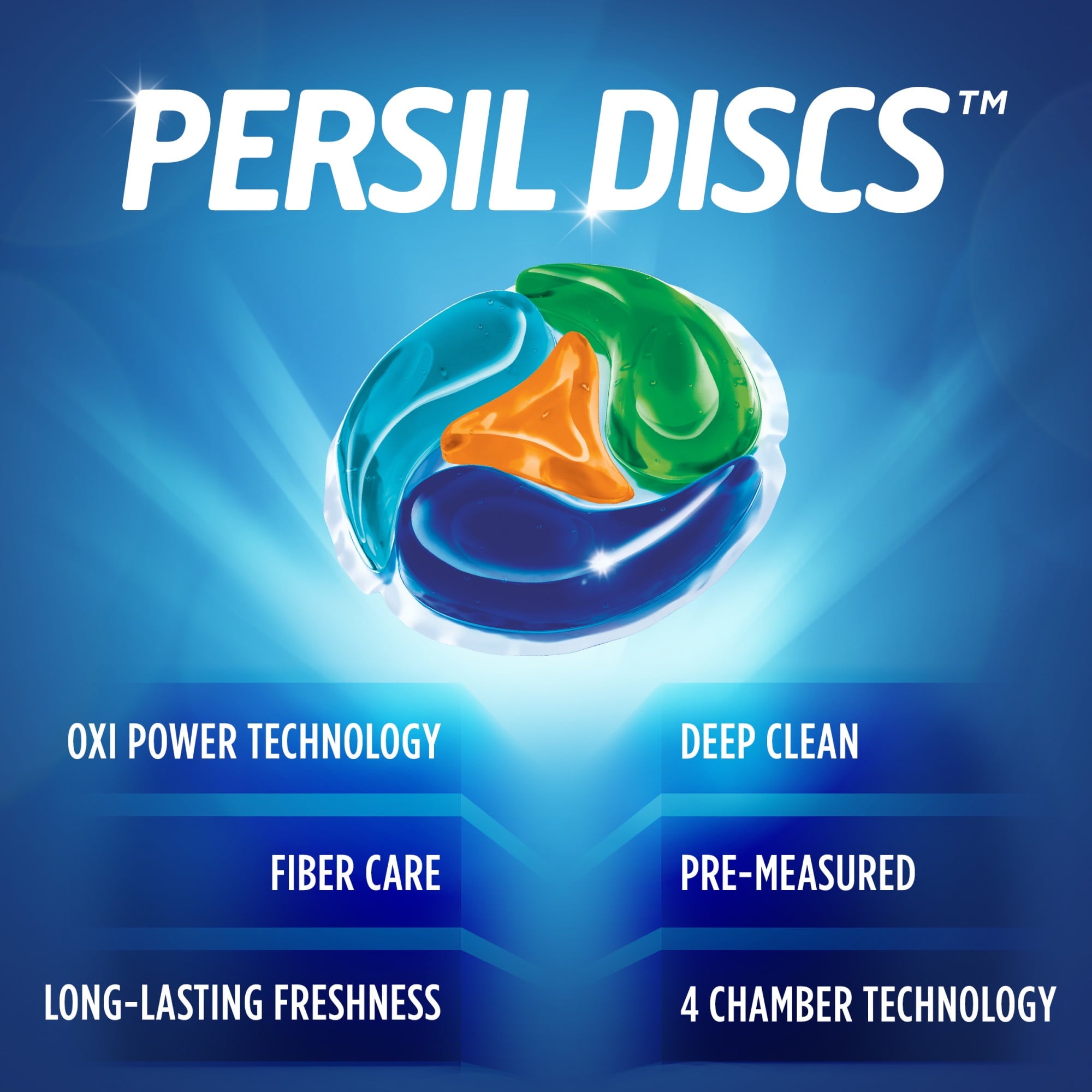 Persil Discs Laundry Detergent Pacs - Oxi, 59 Count