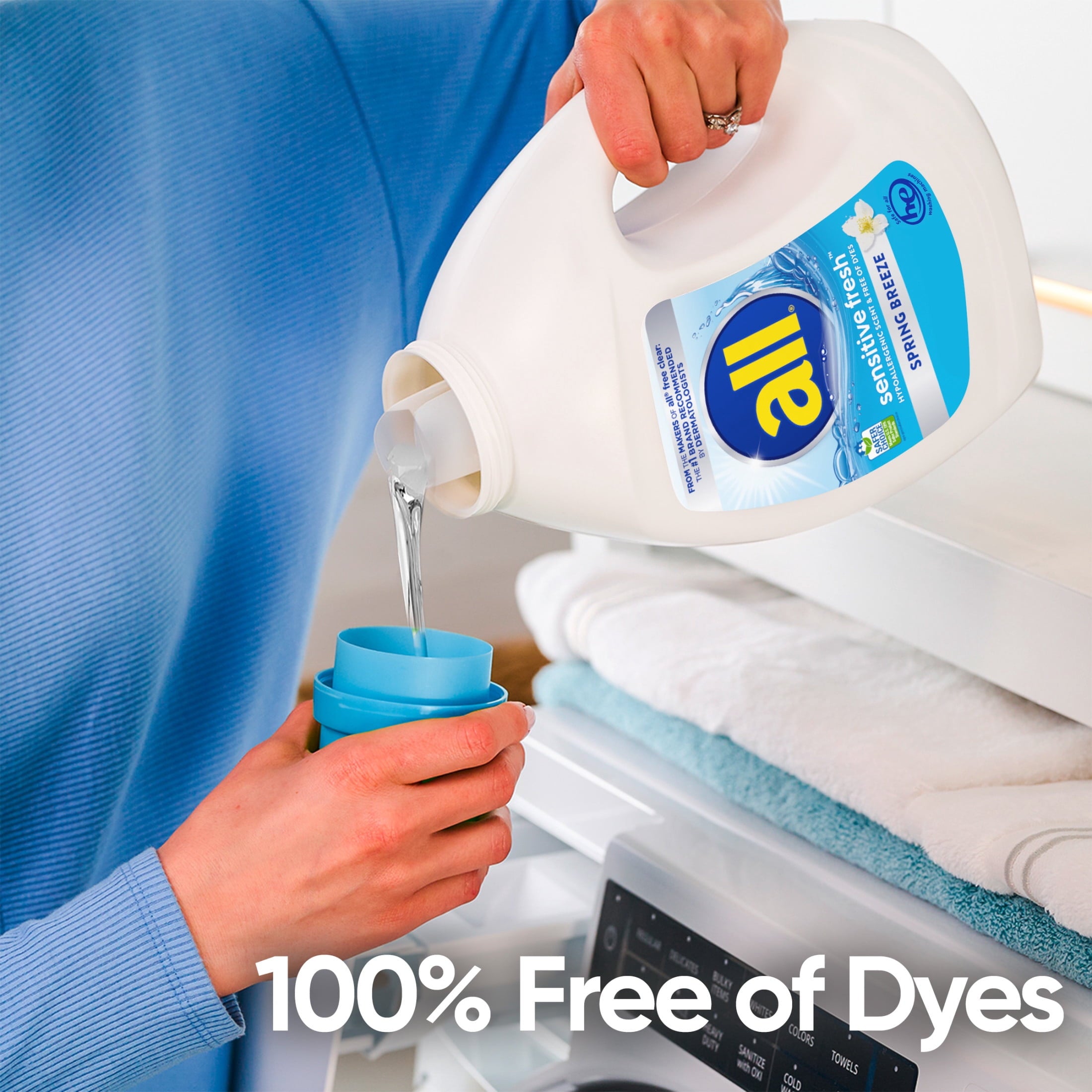 all sensitive fresh Spring Breeze Scented Liquid Laundry Detergent - 118 oz, 94 Loads