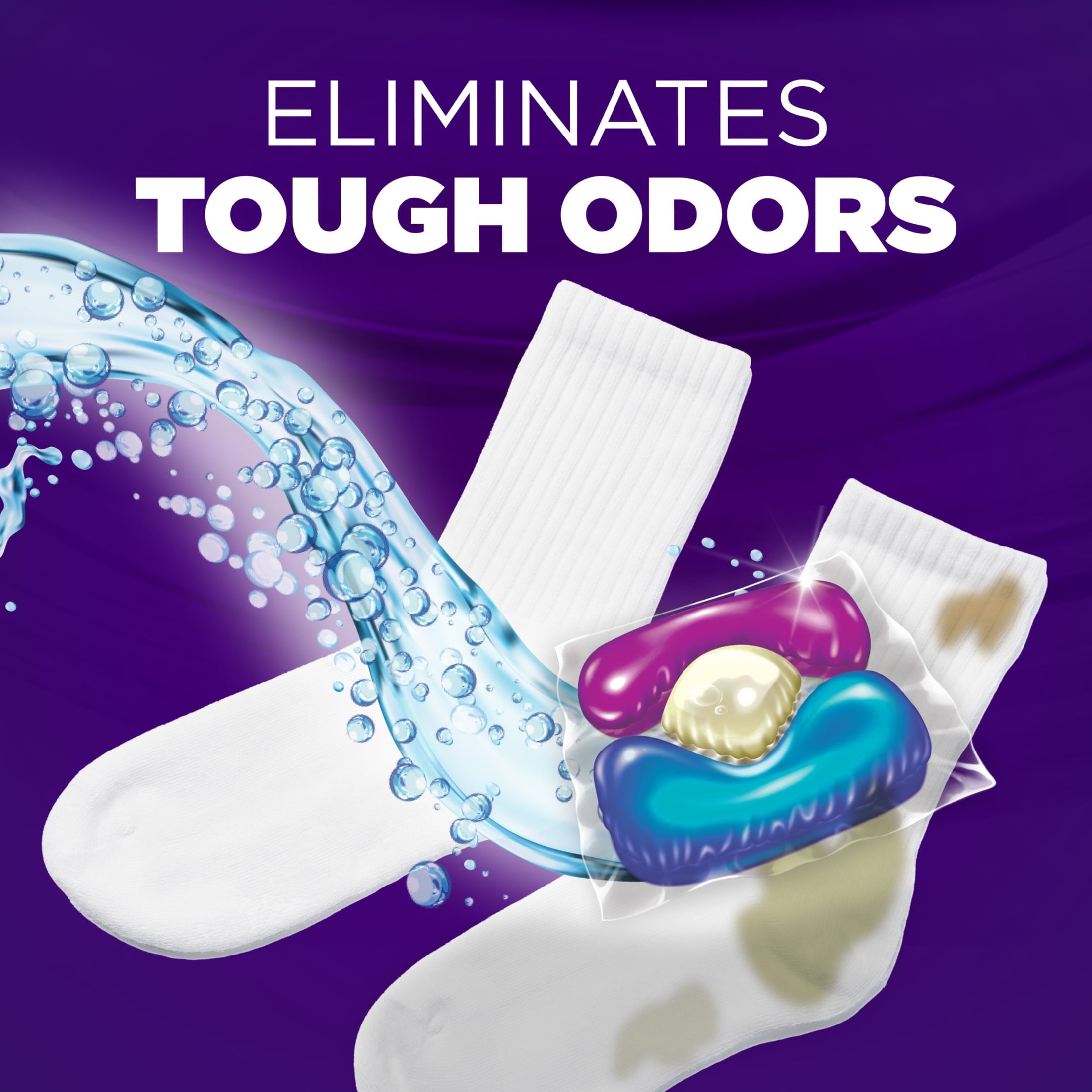 ARM & HAMMER Plus OxiClean With Odor Blasters Laundry Detergent - 5-IN-1 Power Paks, 72 Count
