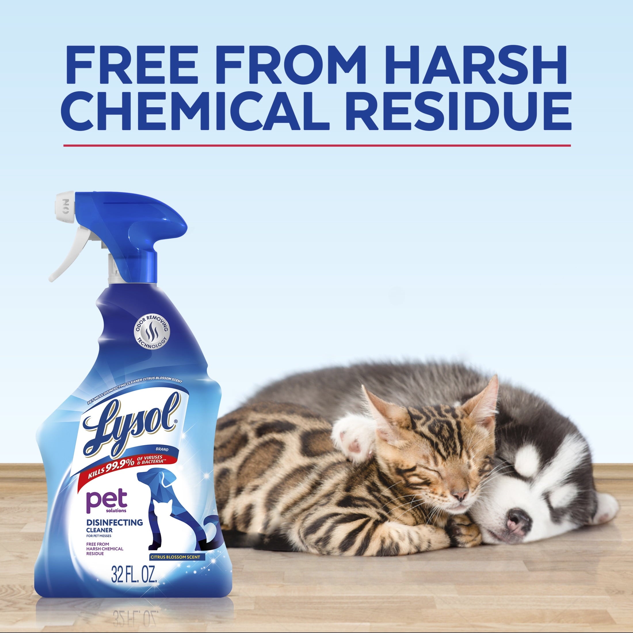Lysol Pet Solutions –Disinfecting Cleaner - Citrus Blossom Scent, 32 fl oz