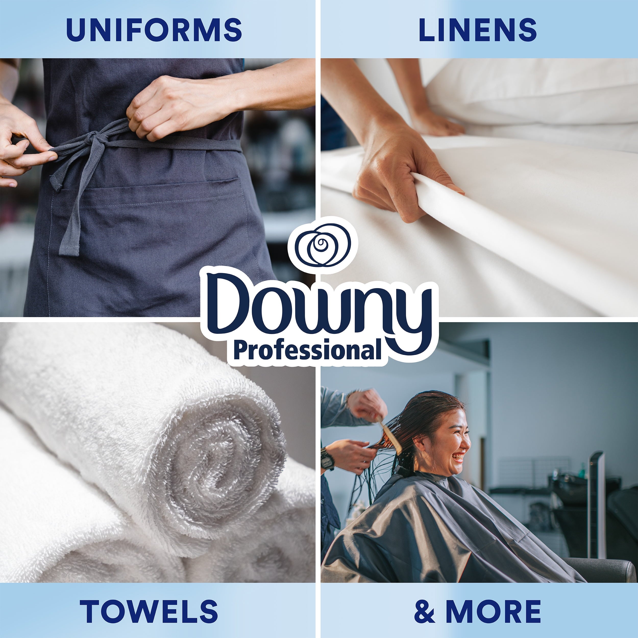Downy Professional Commercial Liquid Fabric Softener - Clean & Fresh Scent, 190 Loads, 140 fl oz