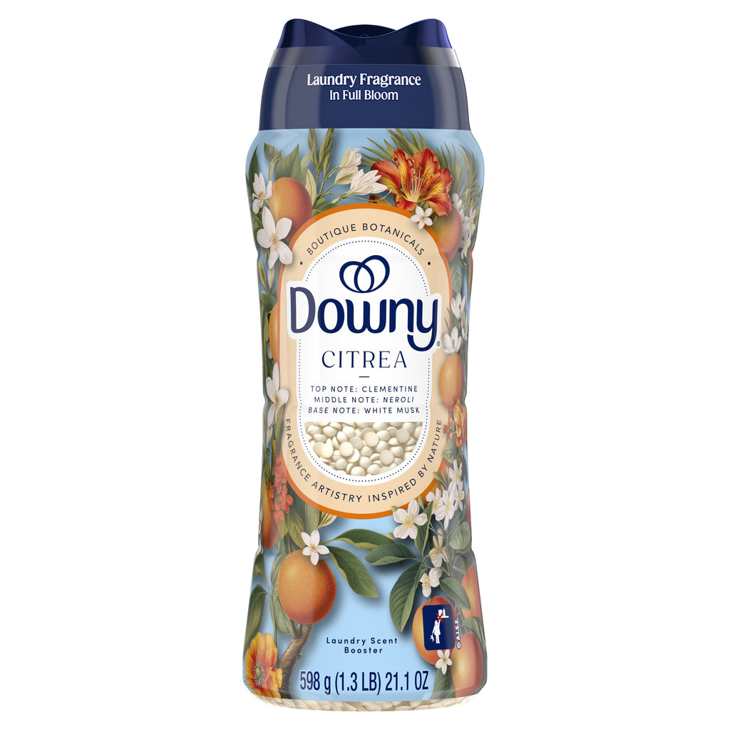 Downy Laundry Scent Beads Boutique Botanicals In-Wash Scent Booster - Citrea Scent, 21.1 oz