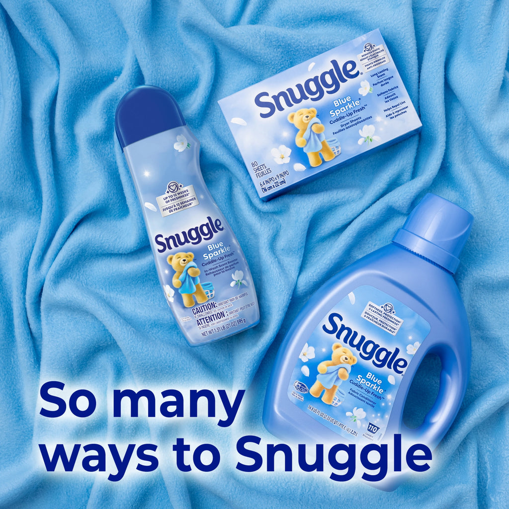Snuggle Blue Sparkle Cuddle Up Fresh Dryer Sheets - 120 Count