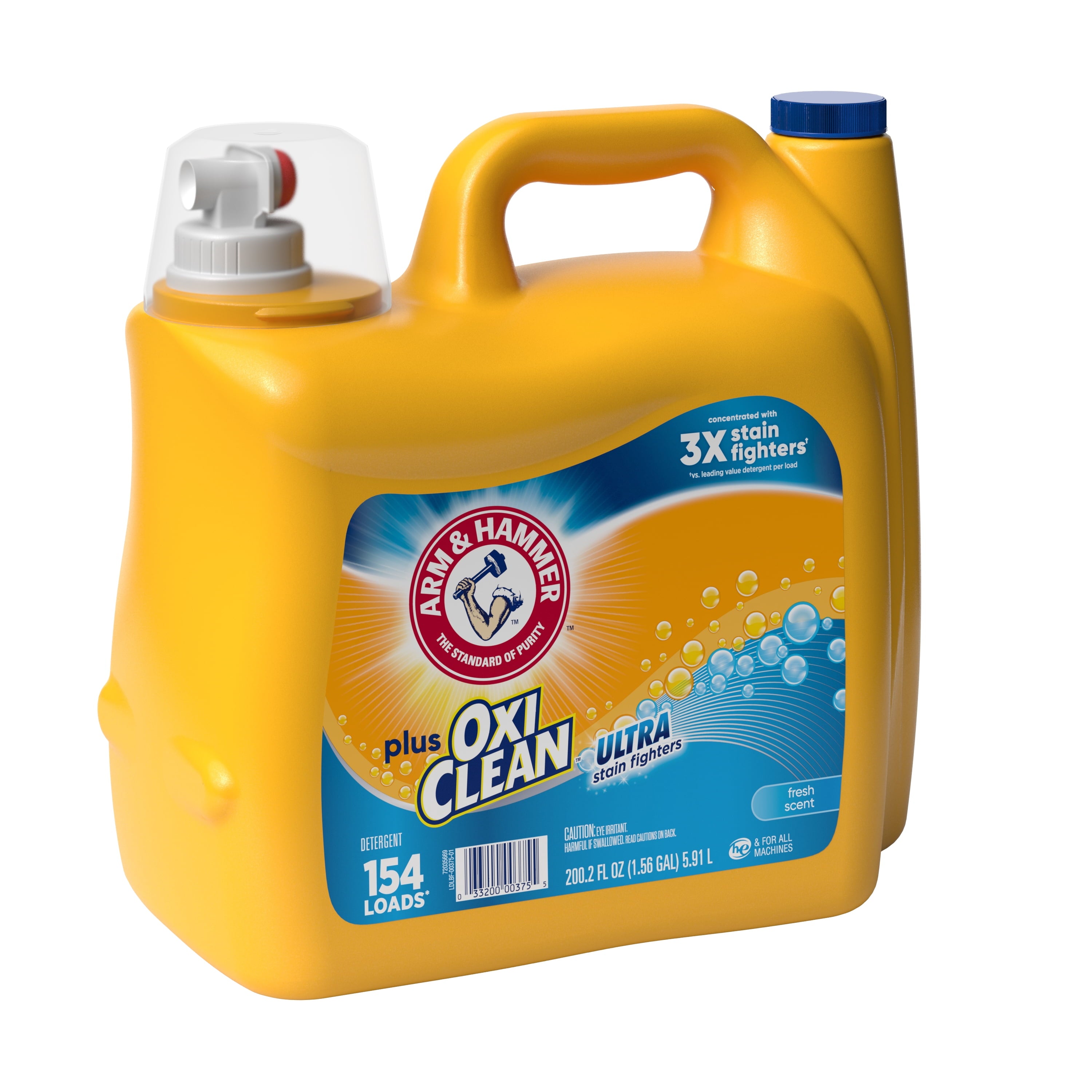 ARM & HAMMER Plus OxiClean Ultra Stain Fighters Liquid Detergent - Fresh Scent, 200 Fl Oz