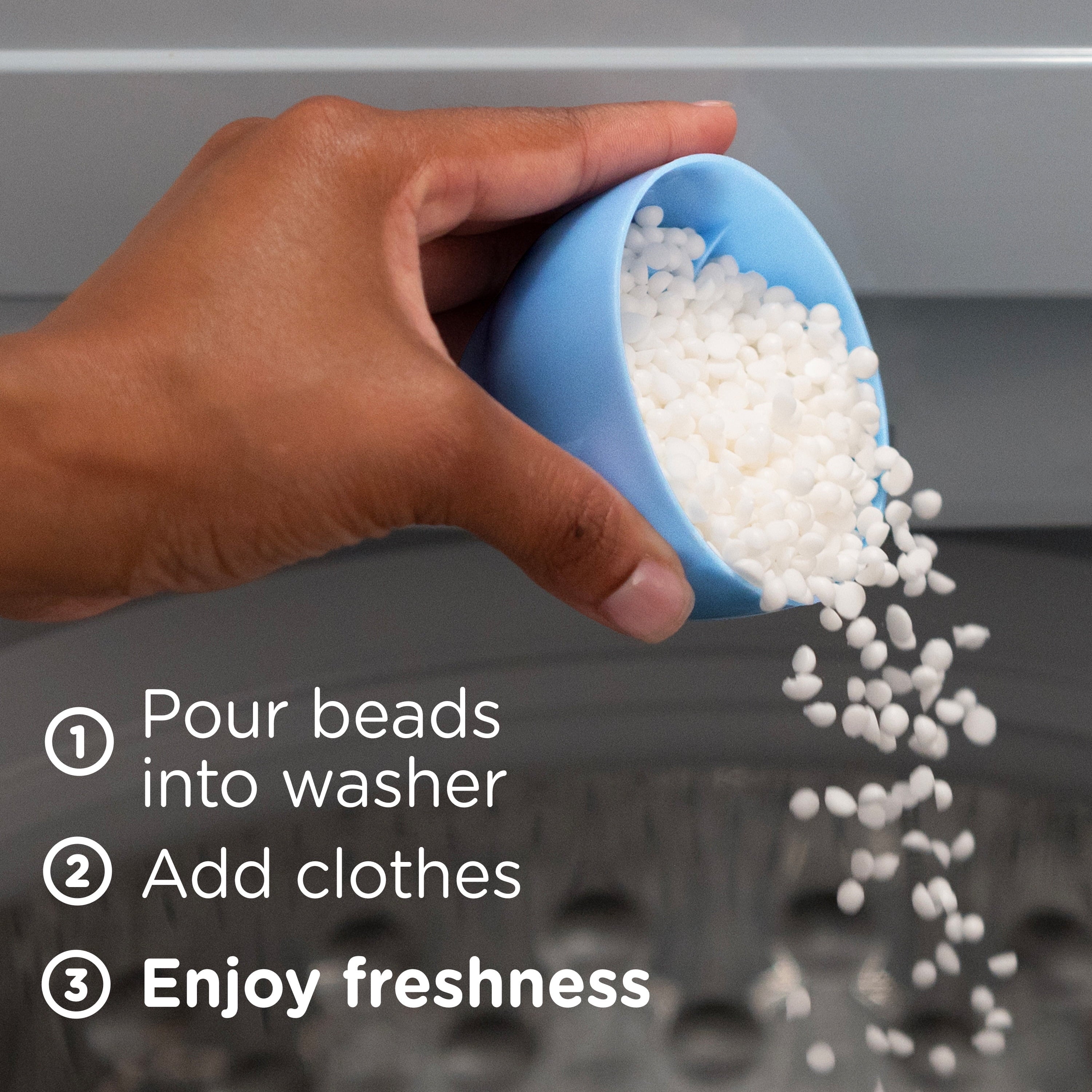 Downy Light In-Wash Scent Booster Laundry Beads - No Heavy Perfumes, Ocean Mist Scent, 12.2 oz