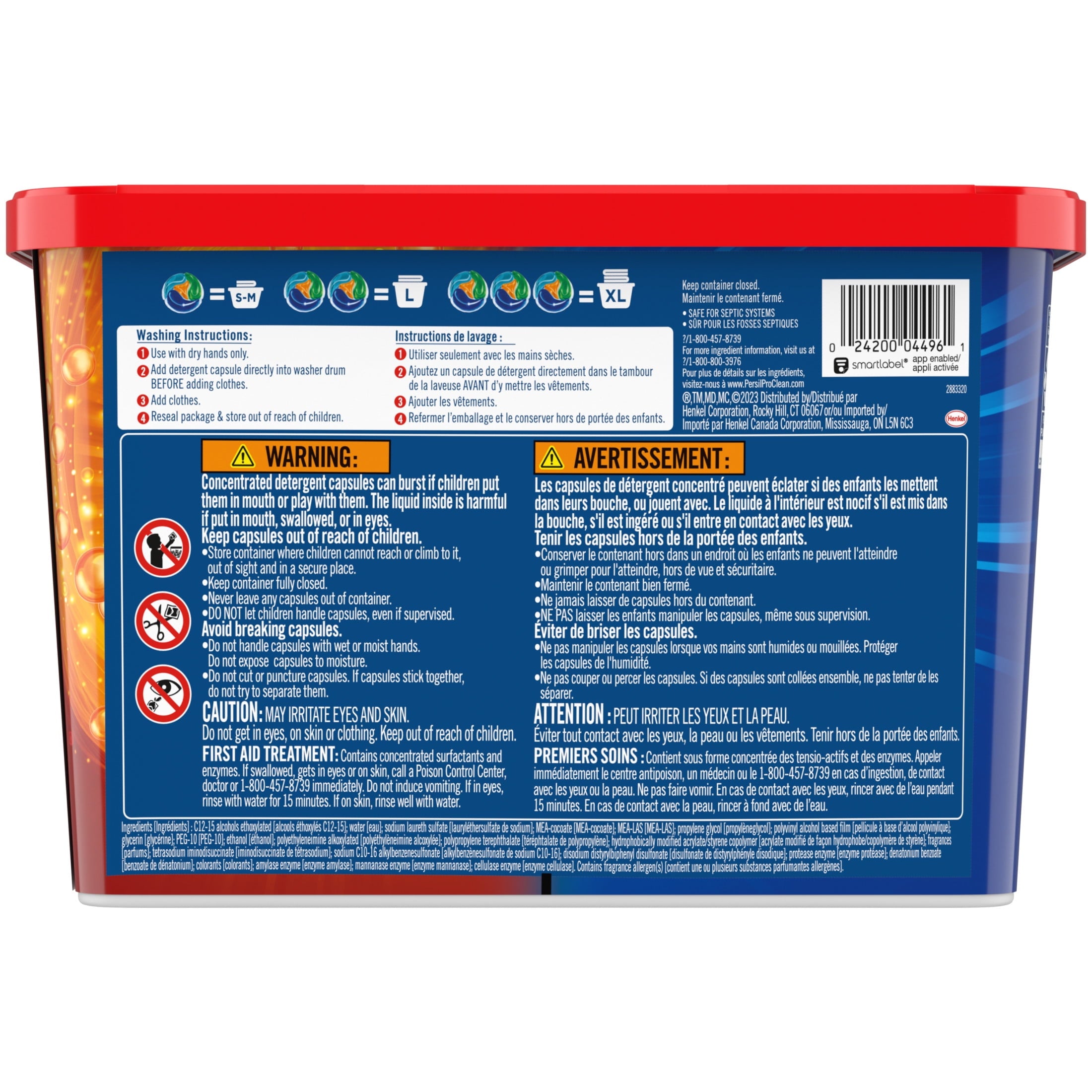 Persil Discs Laundry Detergent Pacs - Oxi, 38 Count
