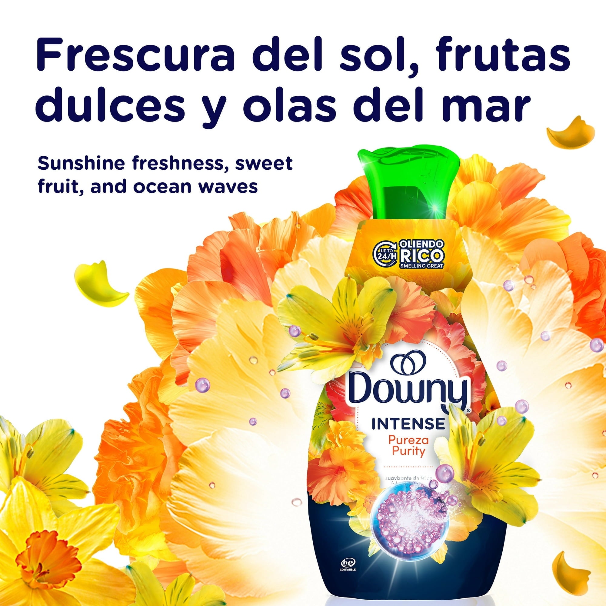 🌼💧Downy Intense Liquid Fabric Softener - Purity Scent, 32 fl oz. 44 Loads 🧺
