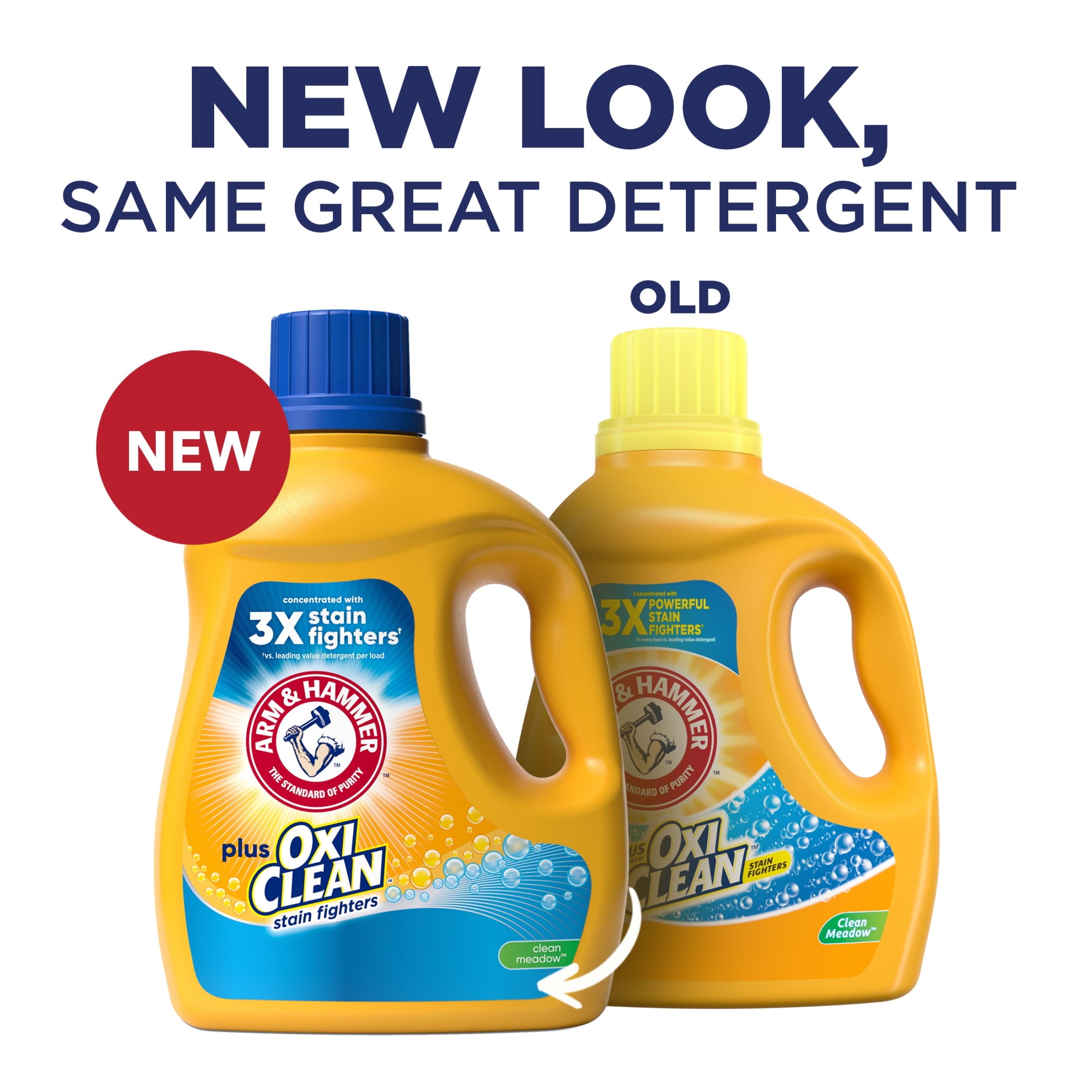 ARM & HAMMER Plus OxiClean Clean Meadow - 77 Loads Liquid Laundry Detergent, 100.5 fl oz