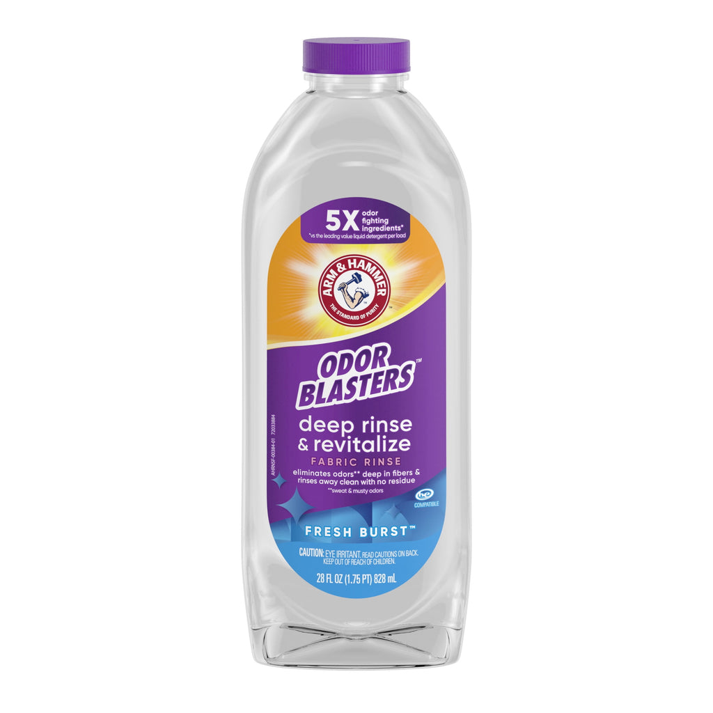 ARM & HAMMER Odor Blasters Deep Rinse and Revitalize Fabric Rinse - Fresh Burst, 28 fl oz - 6-Pack
