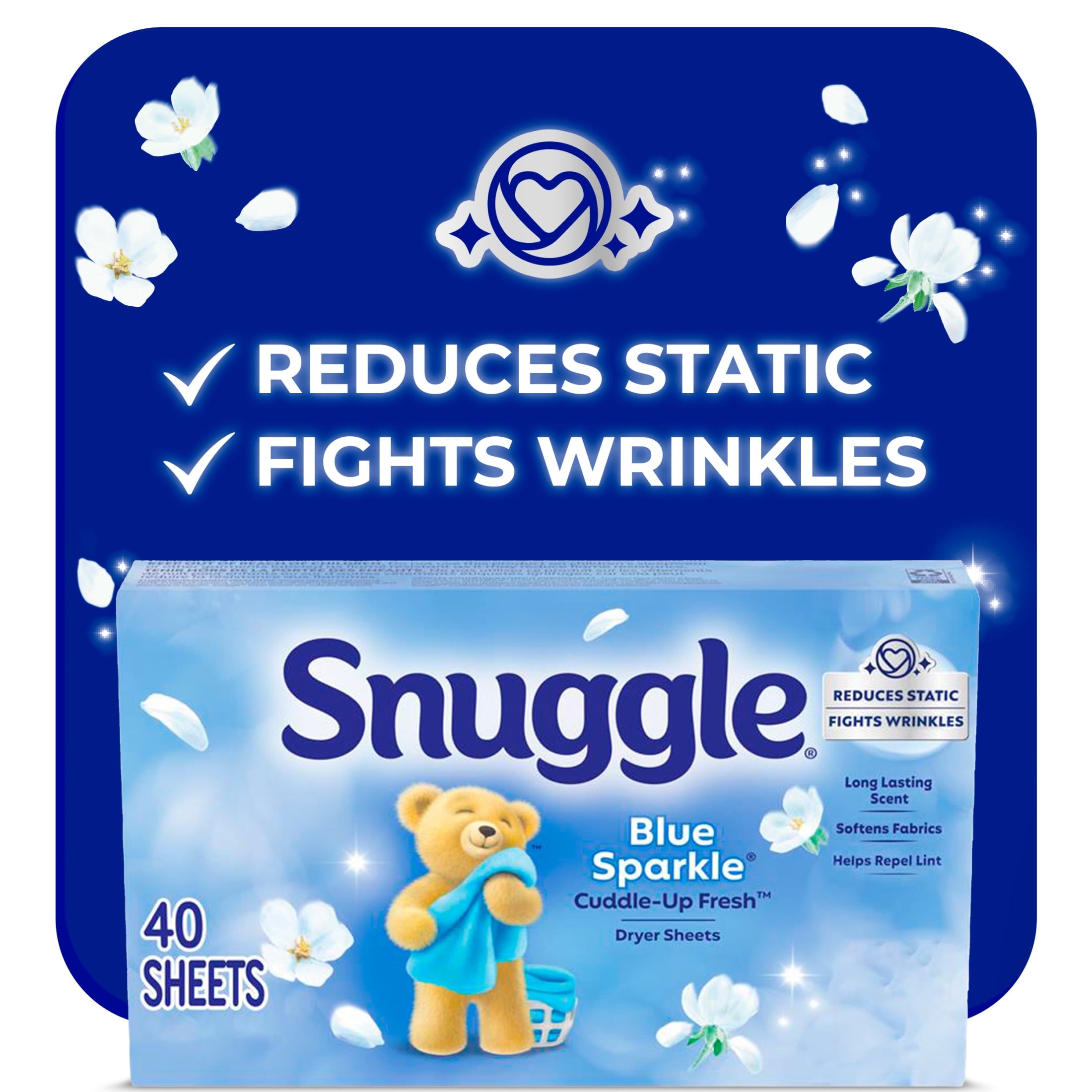 Snuggle CB451088 12 x 40 in. Snuggle Fresh Scent Fabric Softener Sheet - 12-Pack