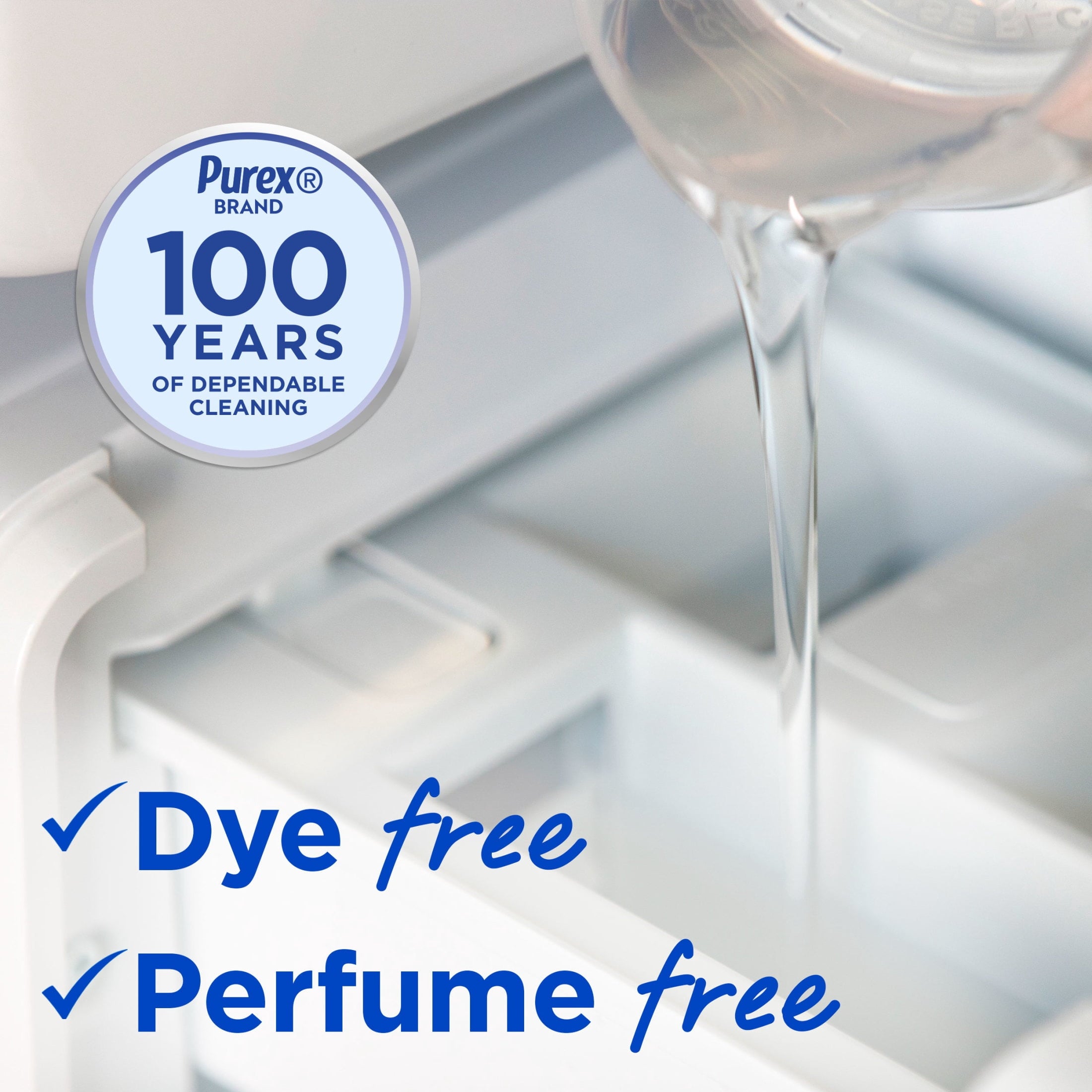 Purex Free & Clear Liquid Detergent - Sensitive Skin, 150 fl oz, 115 loads