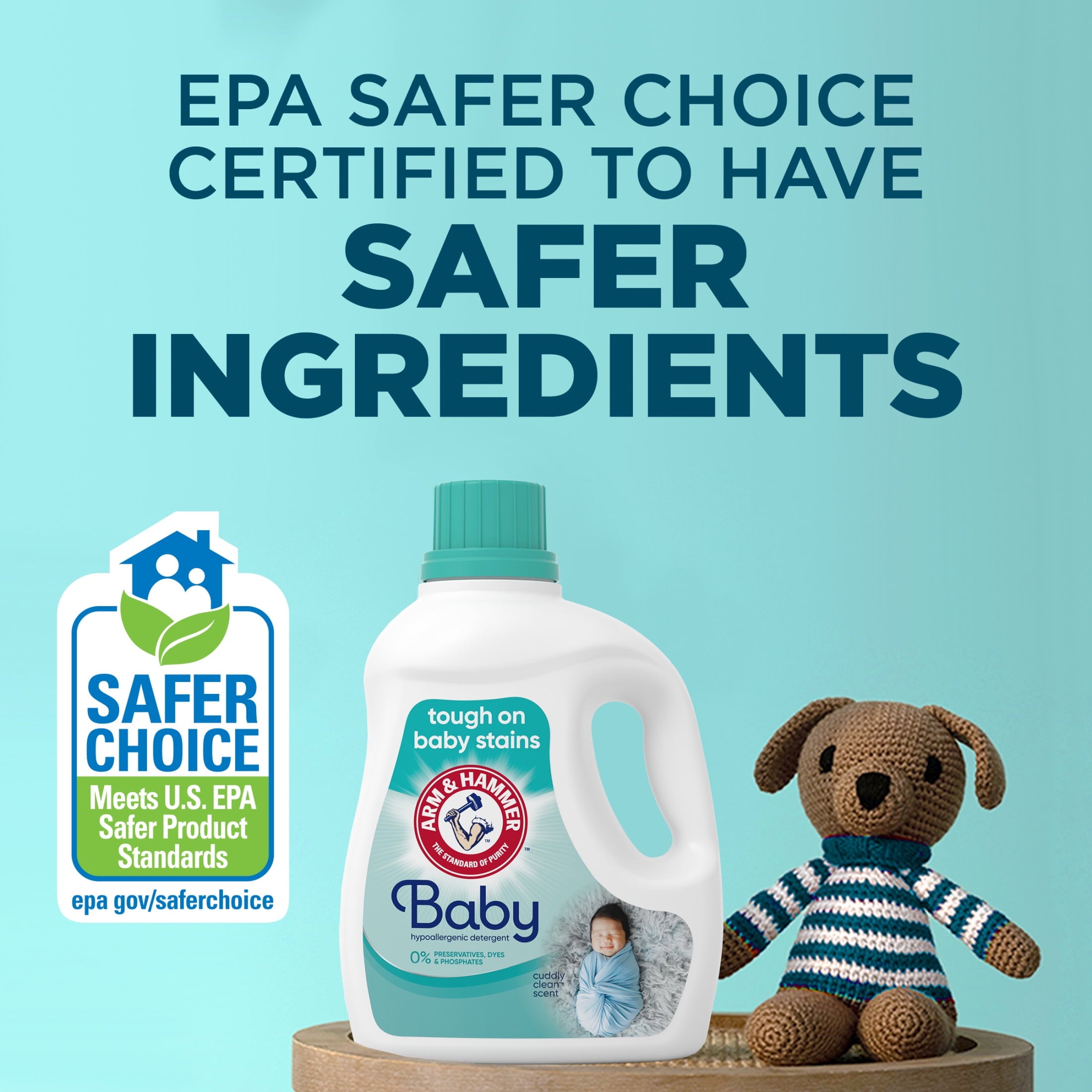 ARM & HAMMER Baby Hypoallergenic Liquid Laundry Detergent - 77 loads 100.5 fl oz