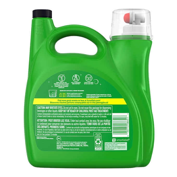 Gain Cold Water Liquid Laundry Detergent with Oxi 121 Washloads - 165oz