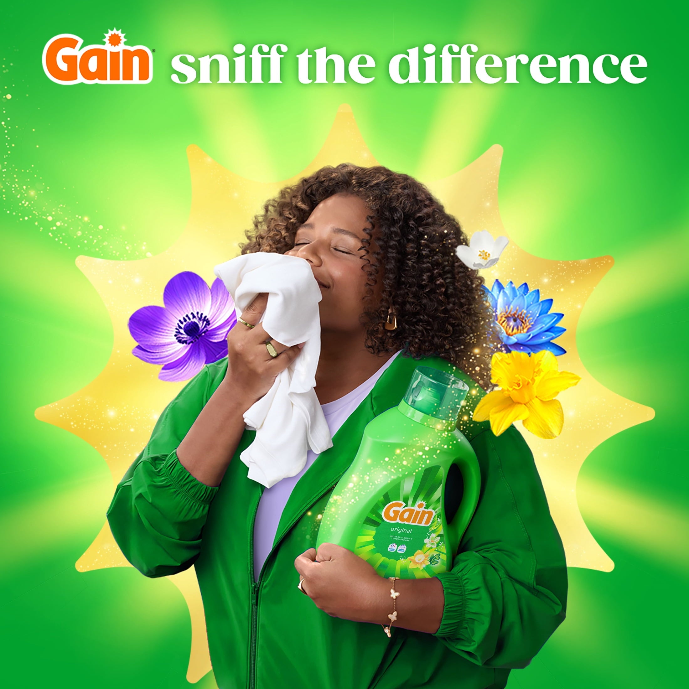 Gain Laundry Detergent Liquid - Now with Odor Defense, Original Scent, 132 fl oz, 100 Loads