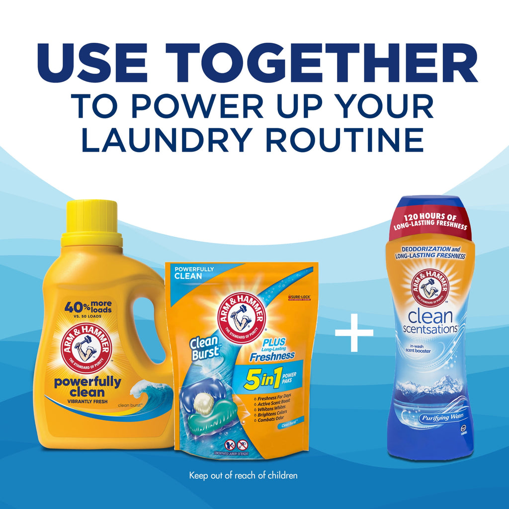 ARM & HAMMER Clean Burst - 105 Loads Liquid Laundry Detergent, 105 fl oz