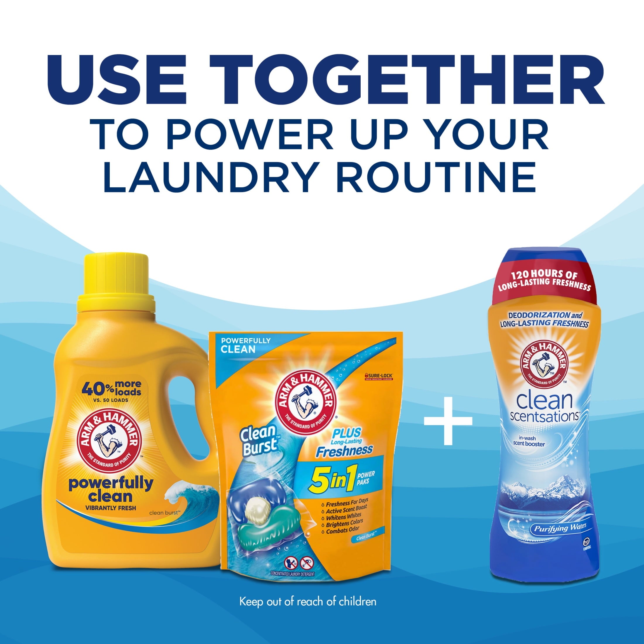 ARM & HAMMER Clean Burst - 105 Loads Liquid Laundry Detergent, 105 fl oz