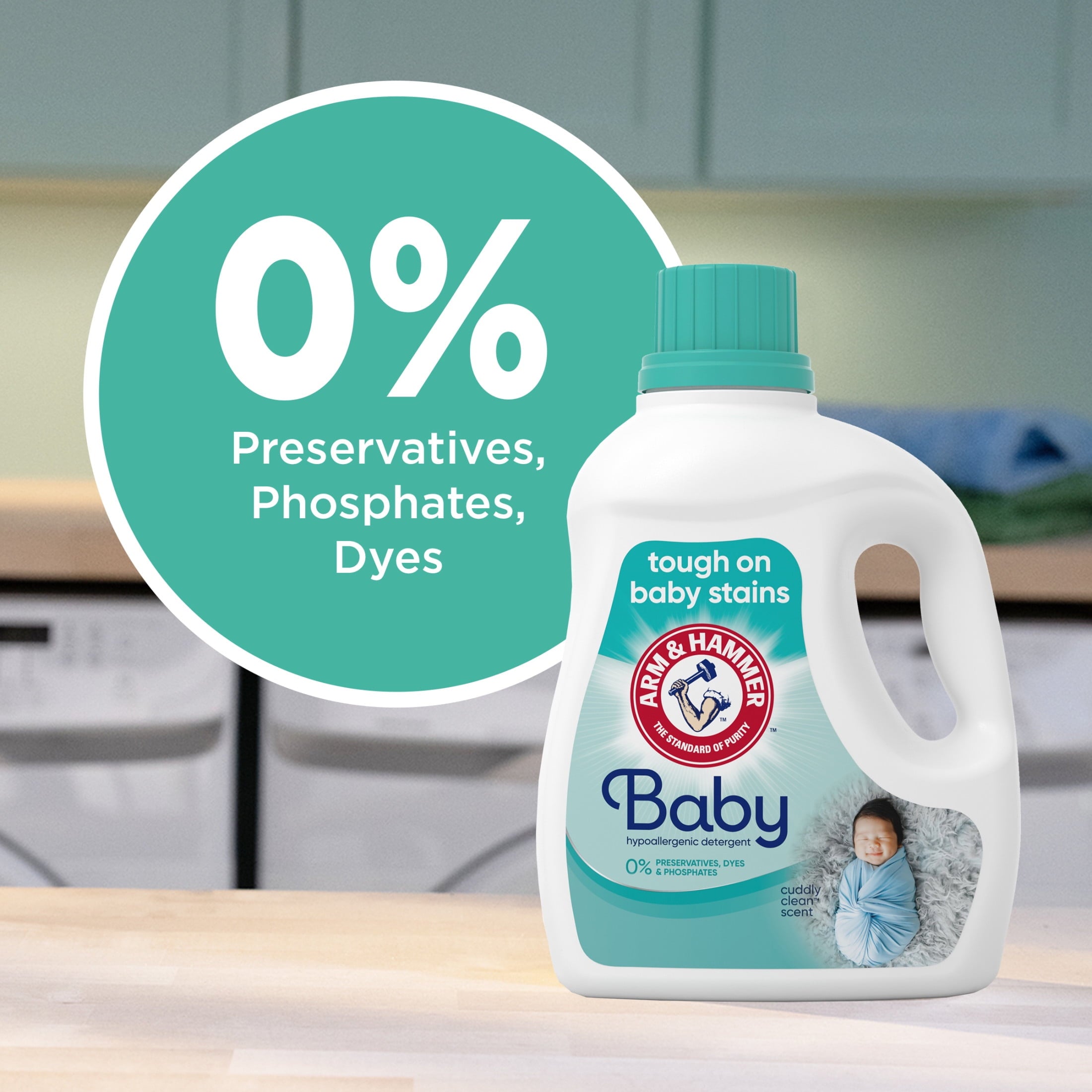 ARM & HAMMER Baby Hypoallergenic Liquid Laundry Detergent - 77 loads 100.5 fl oz - 4-Pack