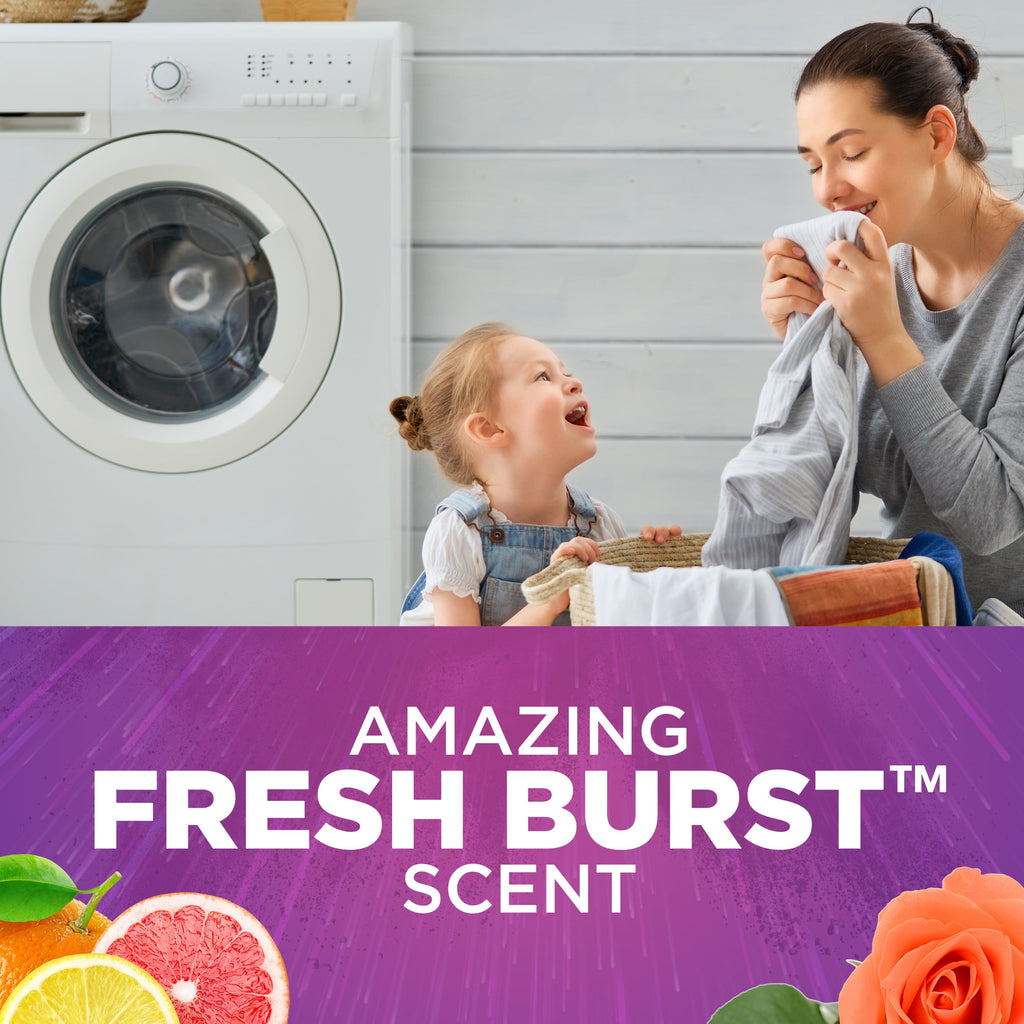 Arm & Hammer Plus OxiClean Odor Blasters Fresh Burst - 21 Loads Liquid Laundry Detergent, 27.5 Fl oz