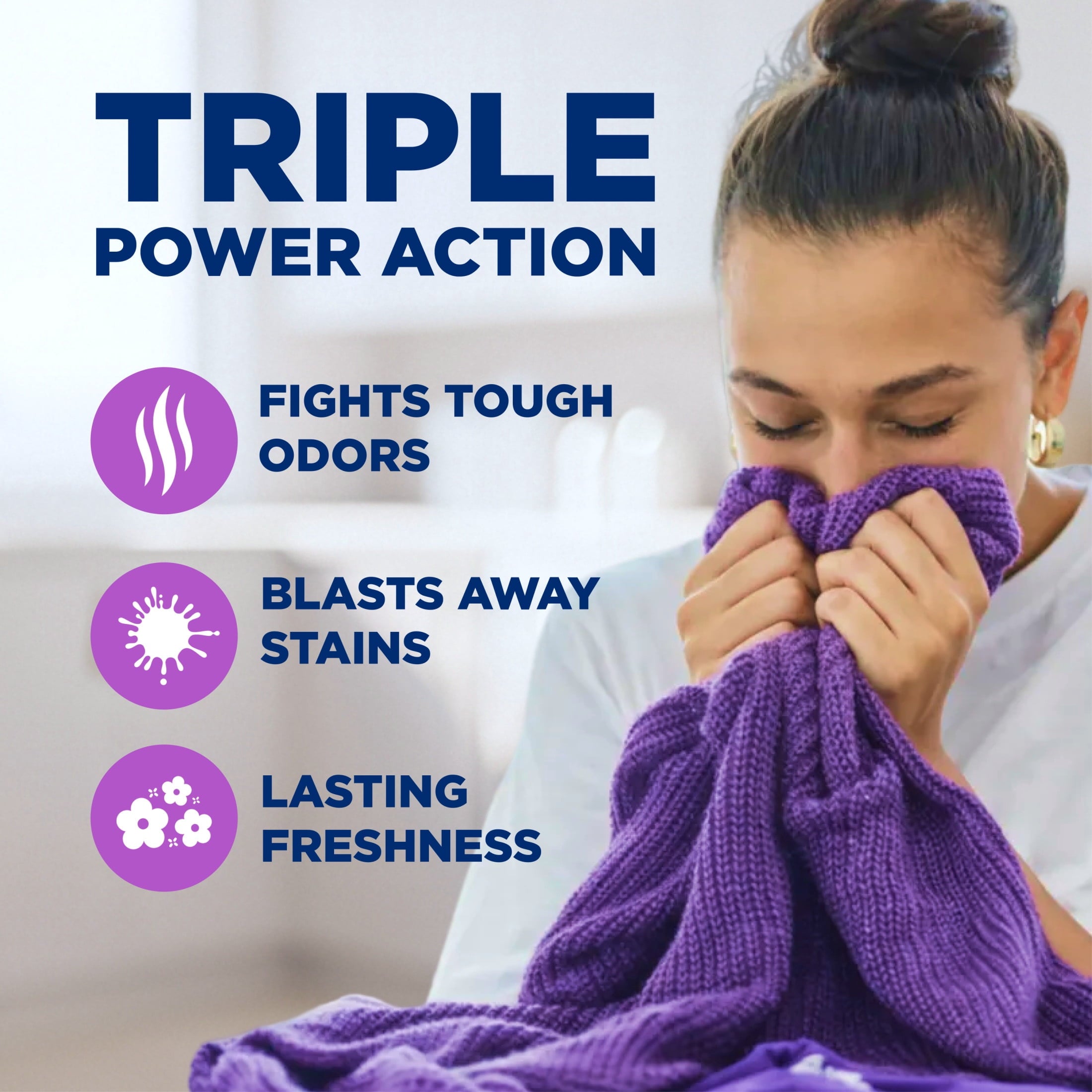 ARM & HAMMER Plus OxiClean with Odor Blasters Liquid Detergent - Fresh Burst, 158.6 Fl Oz