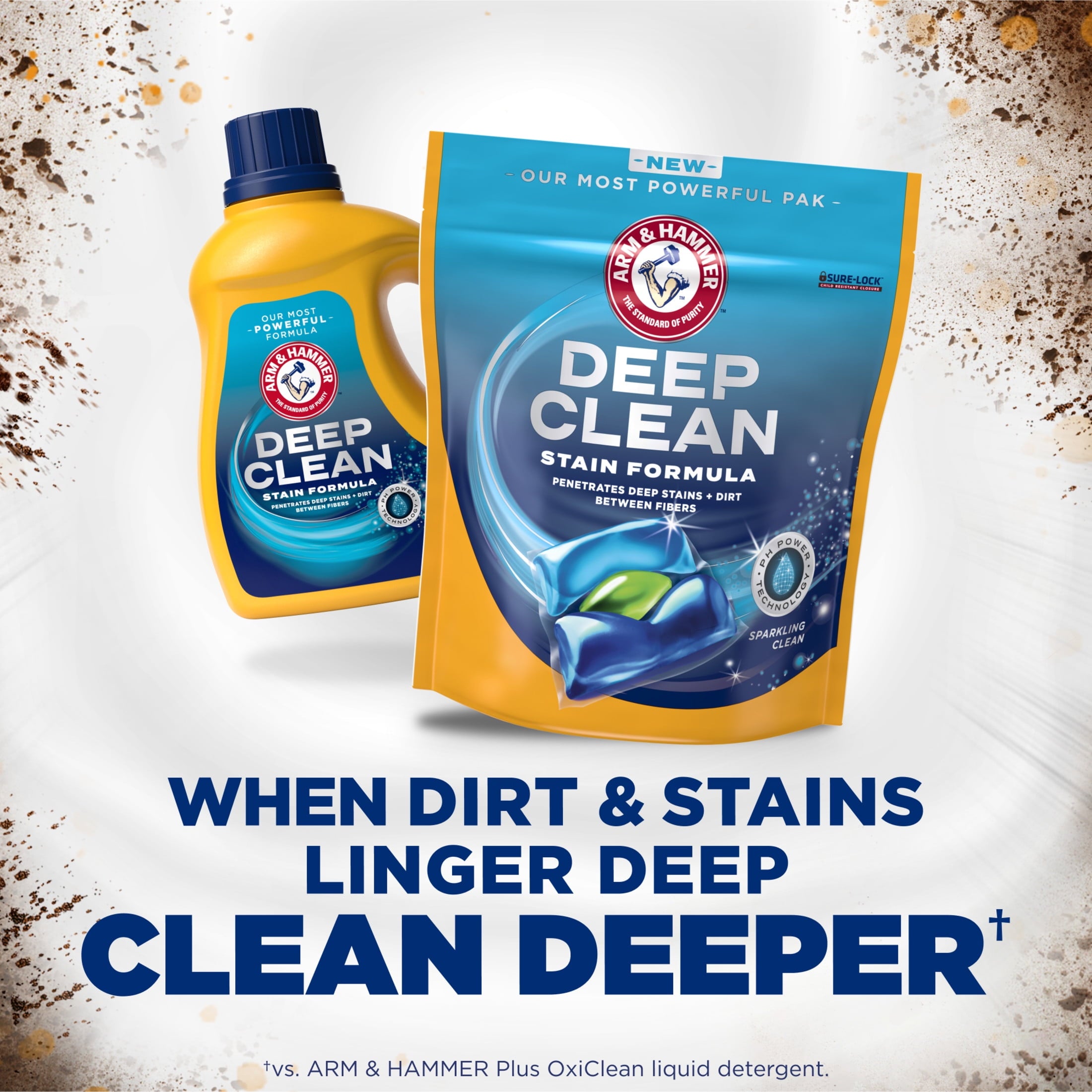 ARM & HAMMER™ Deep Clean Stain Formula Detergent Power Paks - Sparkling Clean Scent, 44 Count - 4-Pack
