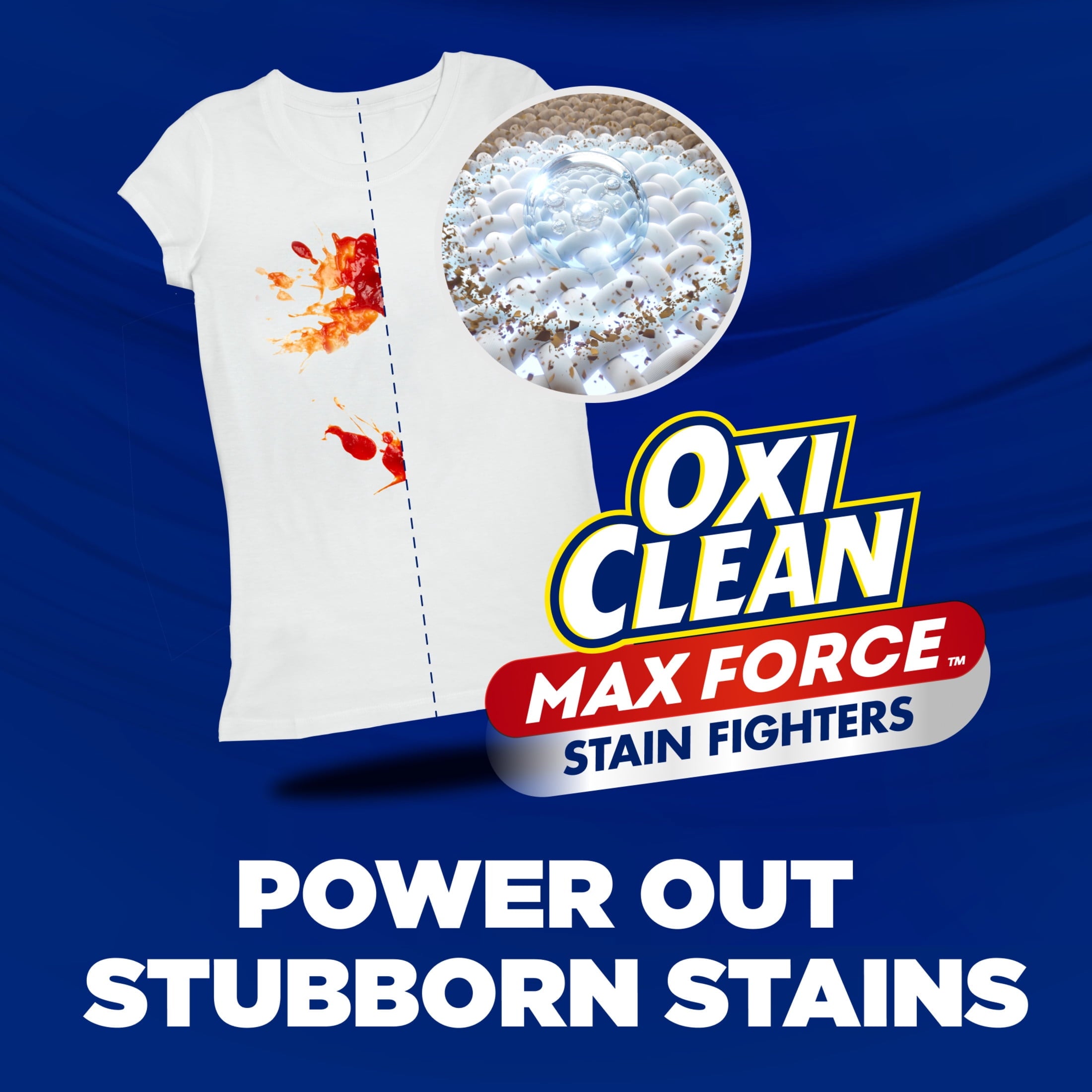 ARM & HAMMER Deep Clean OxiClean Max Force Laundry Detergent - Sparkling Clean, 102 fl oz, 68 Loads - 4-Pack