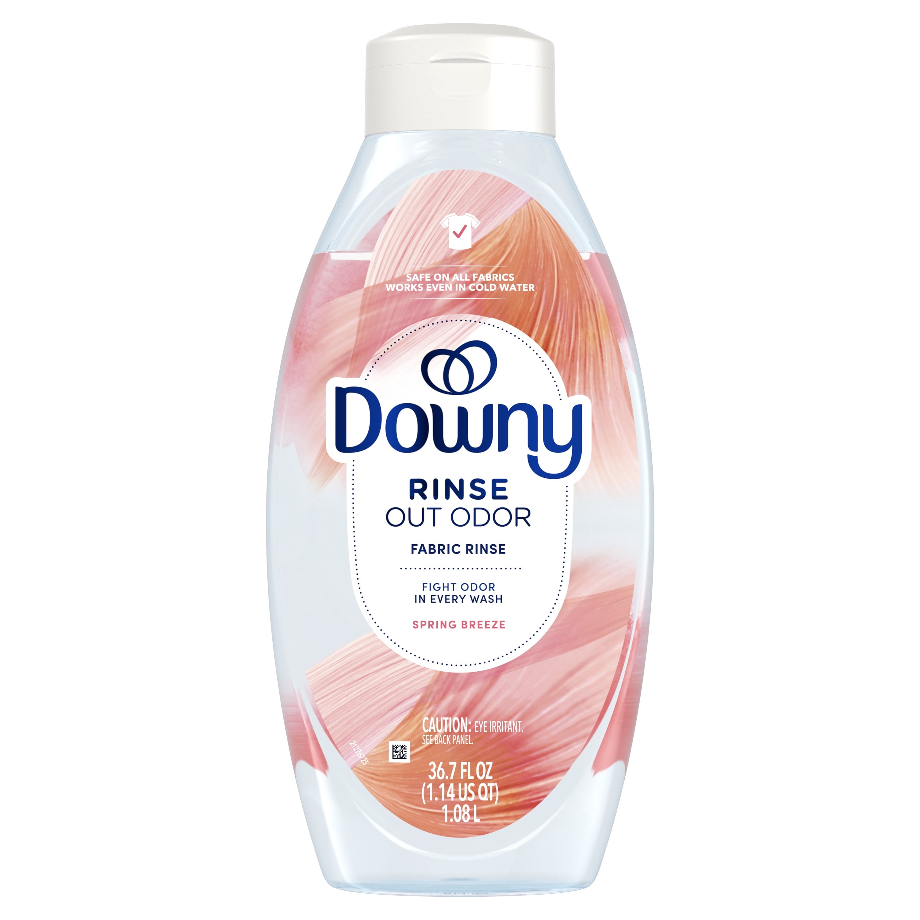 Downy Rinse Out Odor Laundry Rinse - Tackles Tough Odors and Refreshes, Spring Breeze Scent, 36.7 fl oz