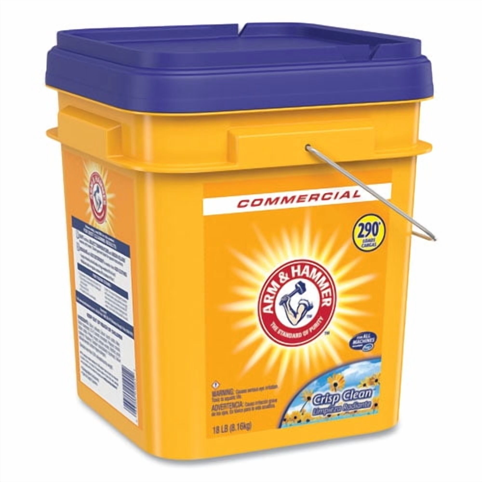 Powder Laundry Detergent - Crisp Clean, 18 lb Pail - Bundle of 2