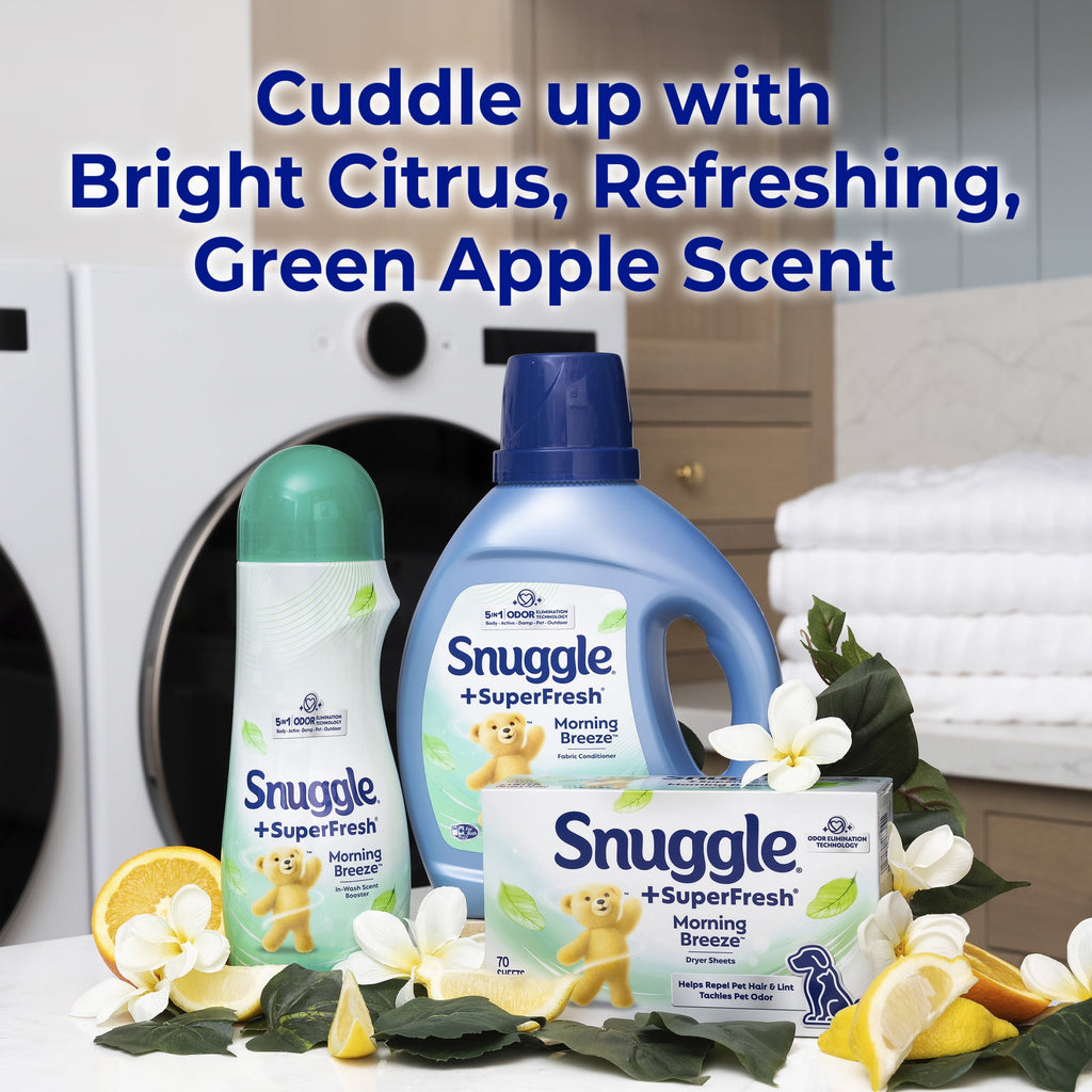 Snuggle SuperFresh Morning Breeze - Dryer Sheets, 105 Count - 2-Pack