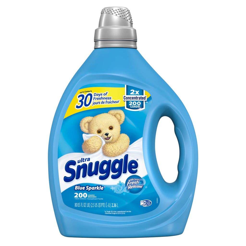 Snuggle Liquid Fabric Softener - Blue Sparkle, 2X Concentrated, 200 Loads